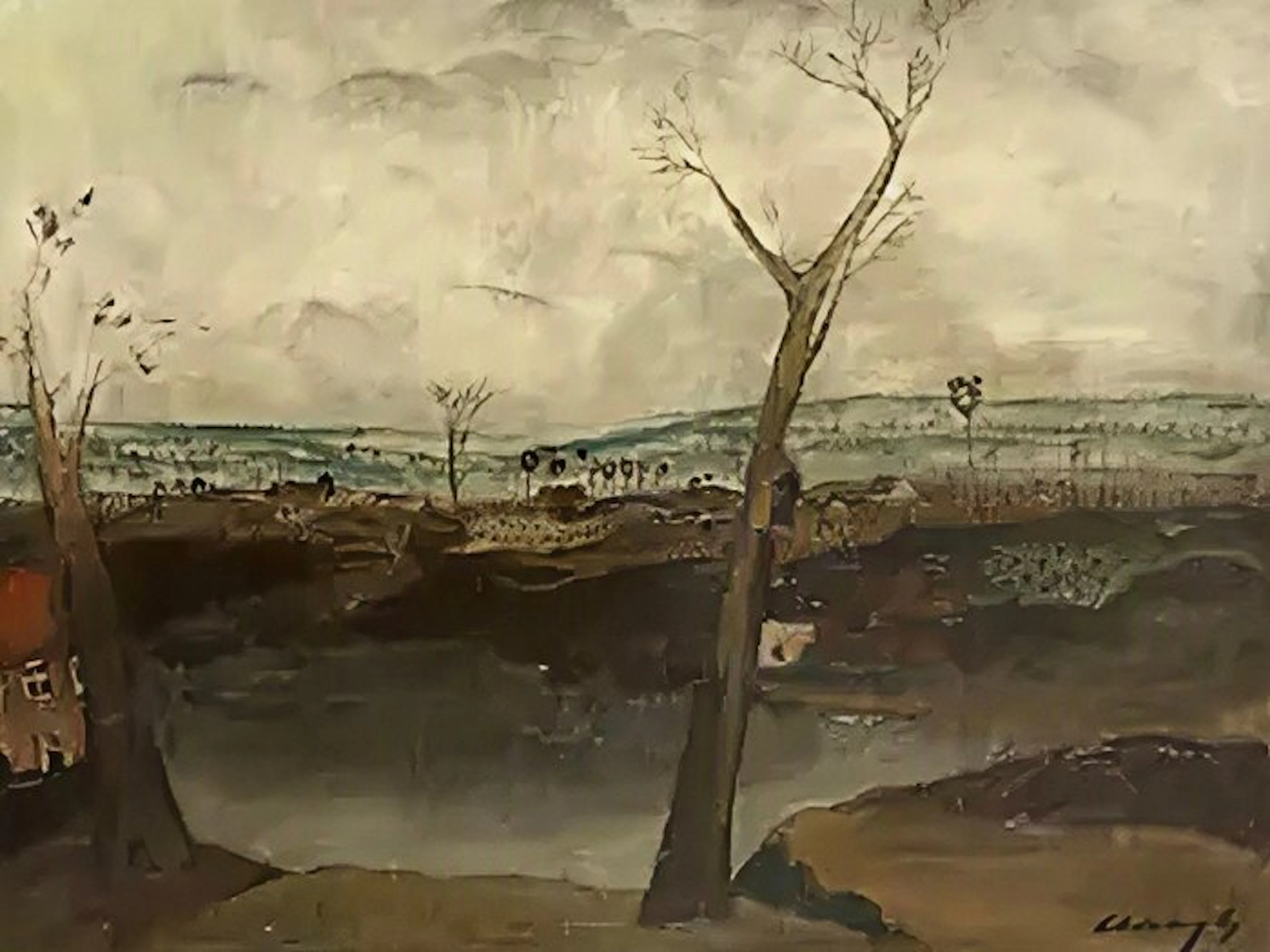 Albert Claeys (°1889 - †1967) - Winter in Vlaanderen