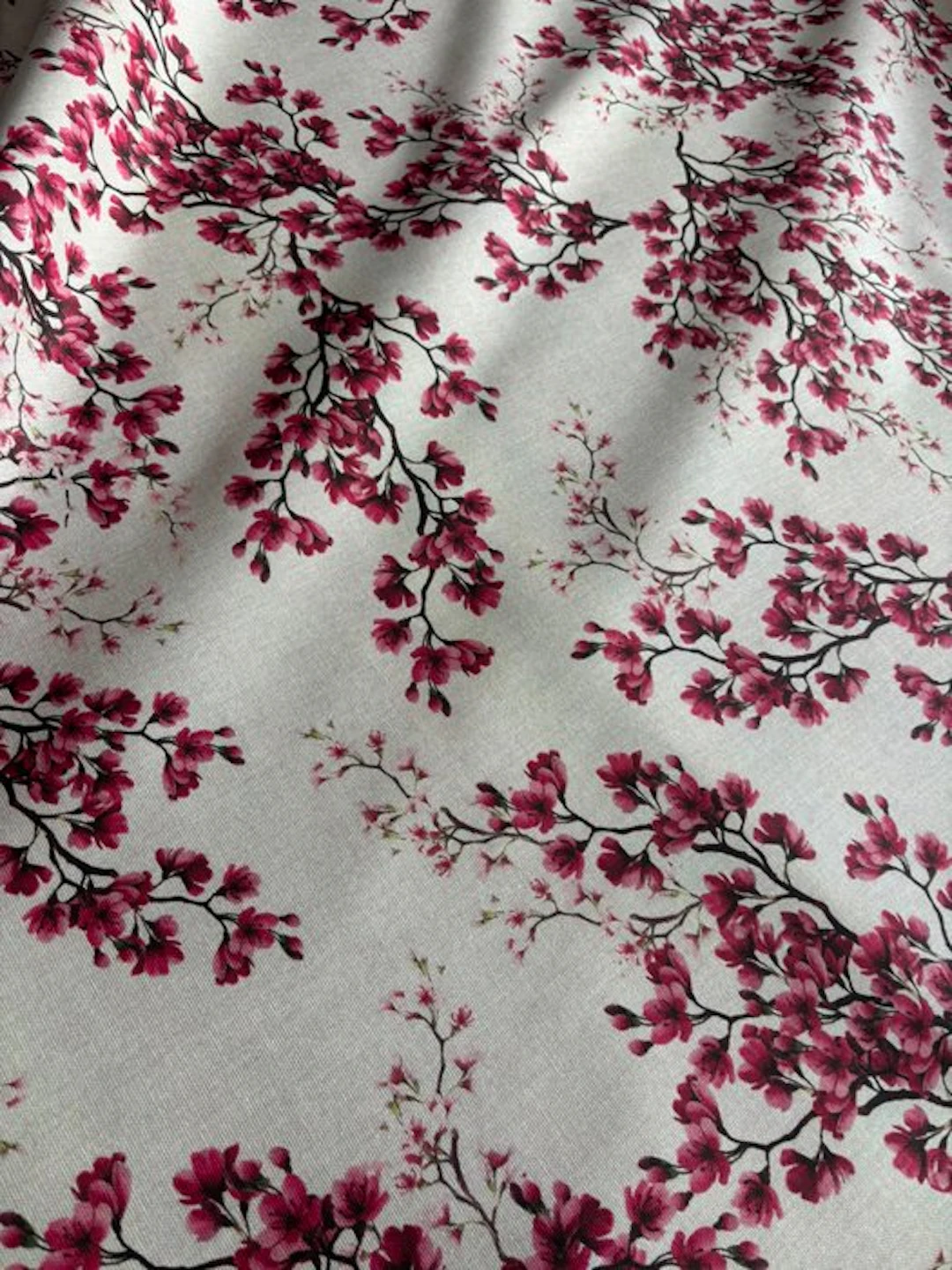 Ciliegio Sakura Exclusive Panama Fabric 100% Cotton...