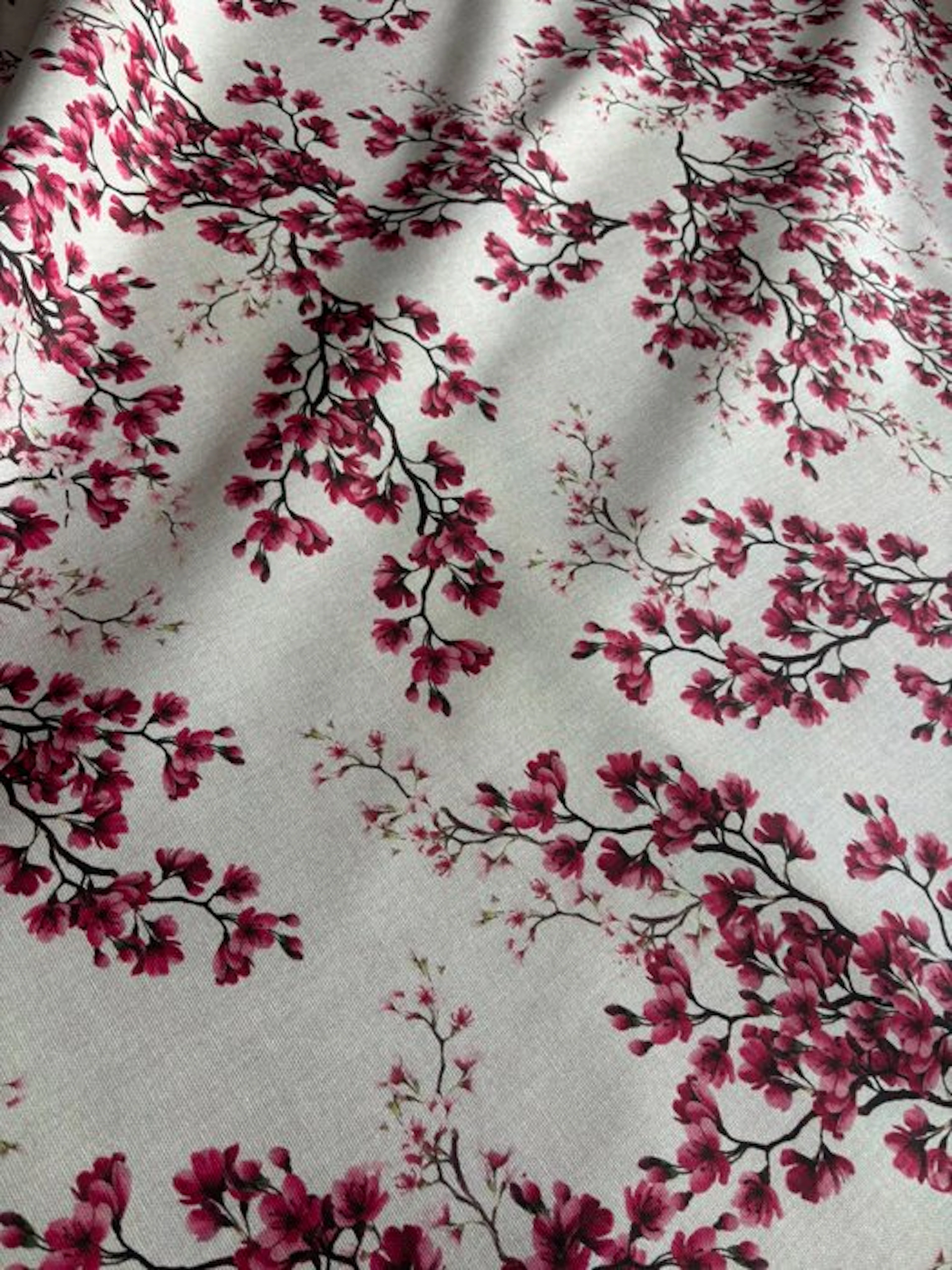 Ciliegio Sakura Exclusive Panama Fabric 100% Cotton...