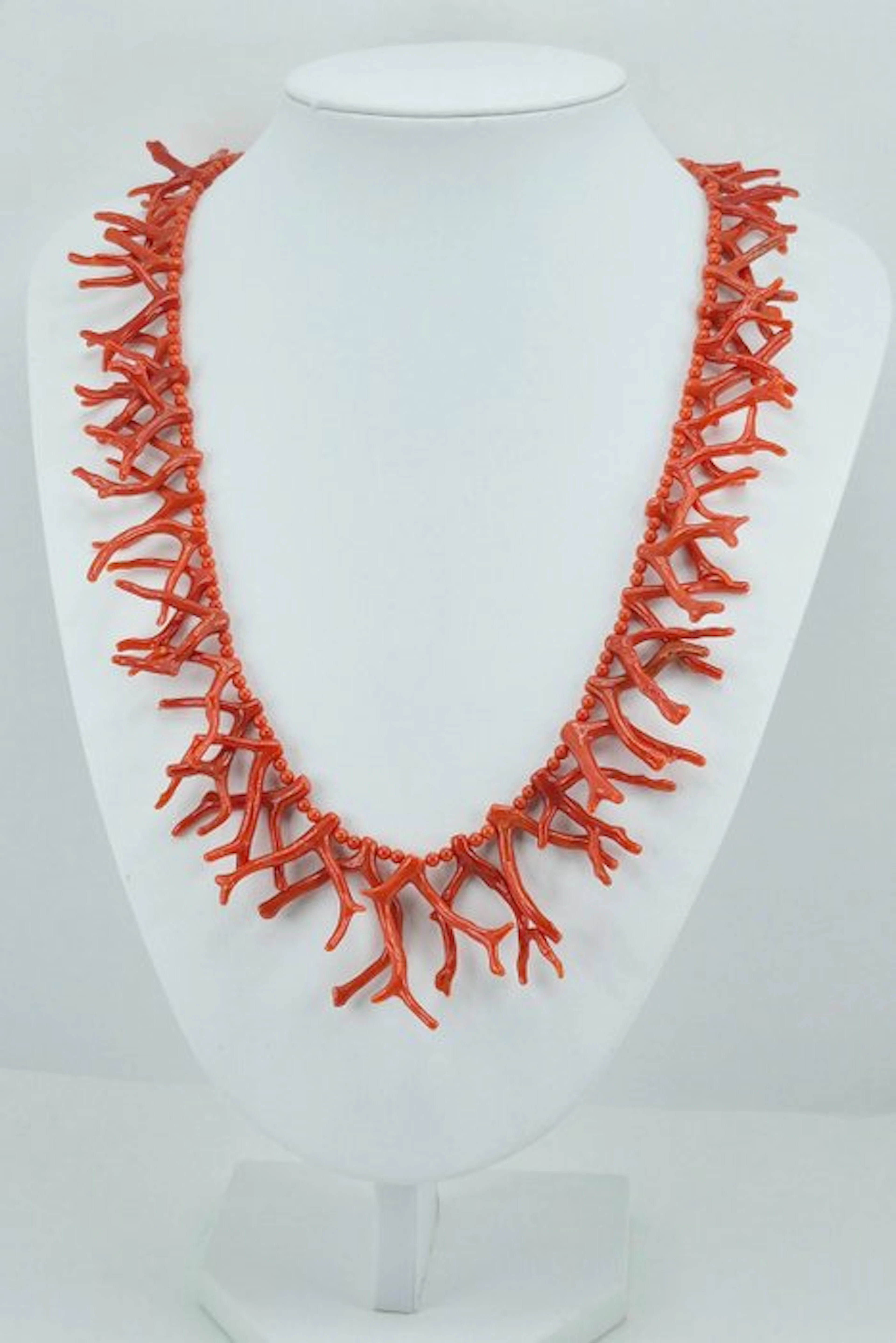 Coral - Silver, Gold-plated - Necklace - CORALLO MEDITERRANEO