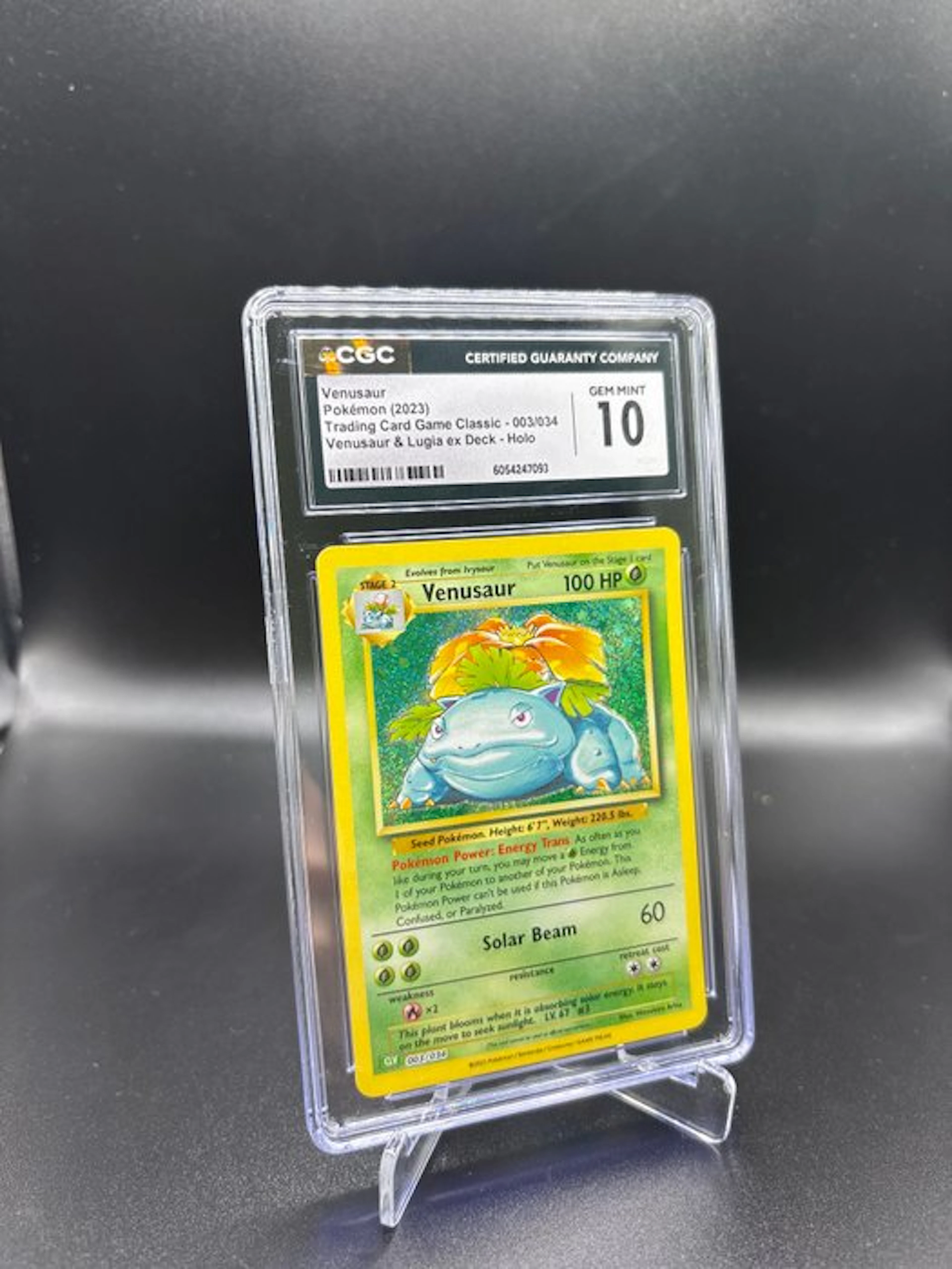 Pokémon - 1 Graded card - Venusaur 003 Clasic Collection Foil - CGC 10
