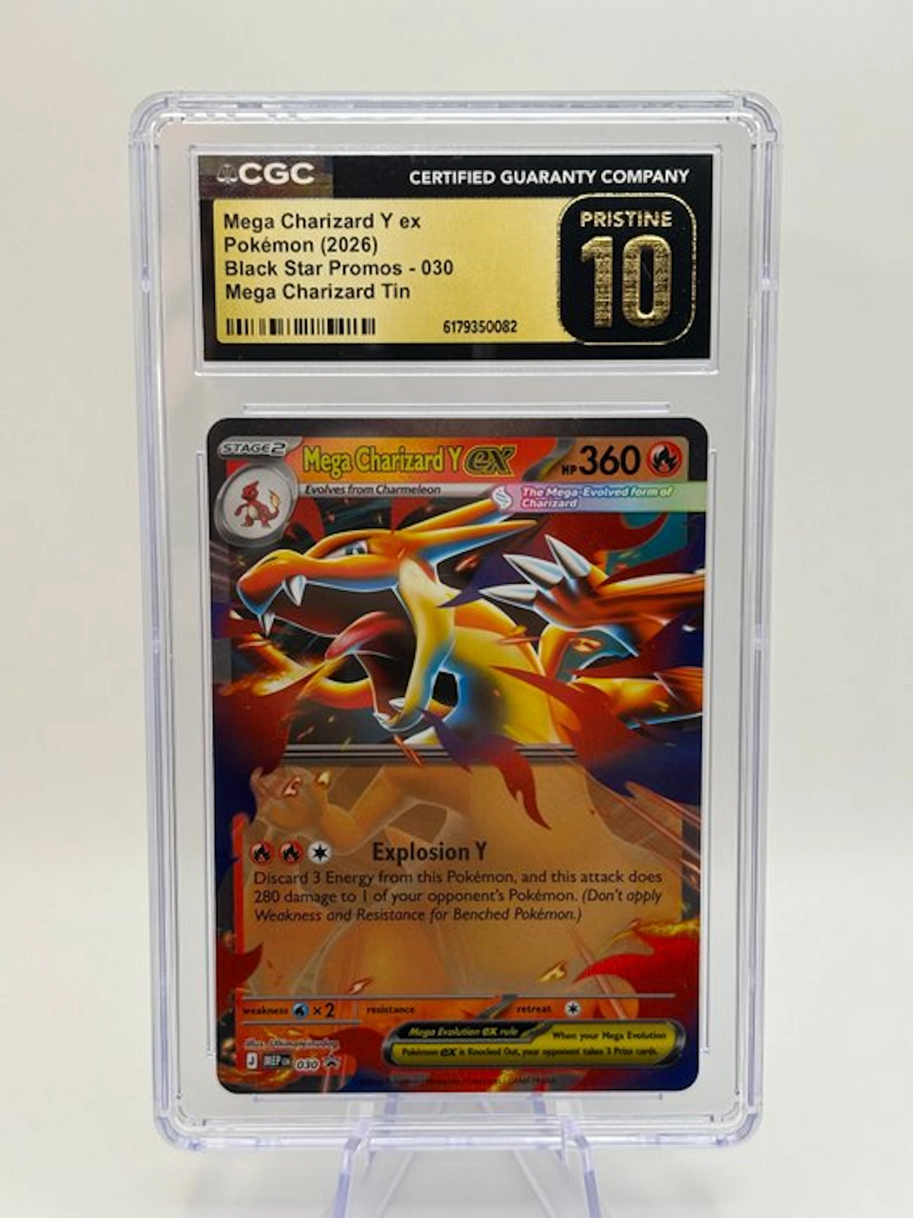 Pokémon - 1 Graded card - Charizard 030 Foil