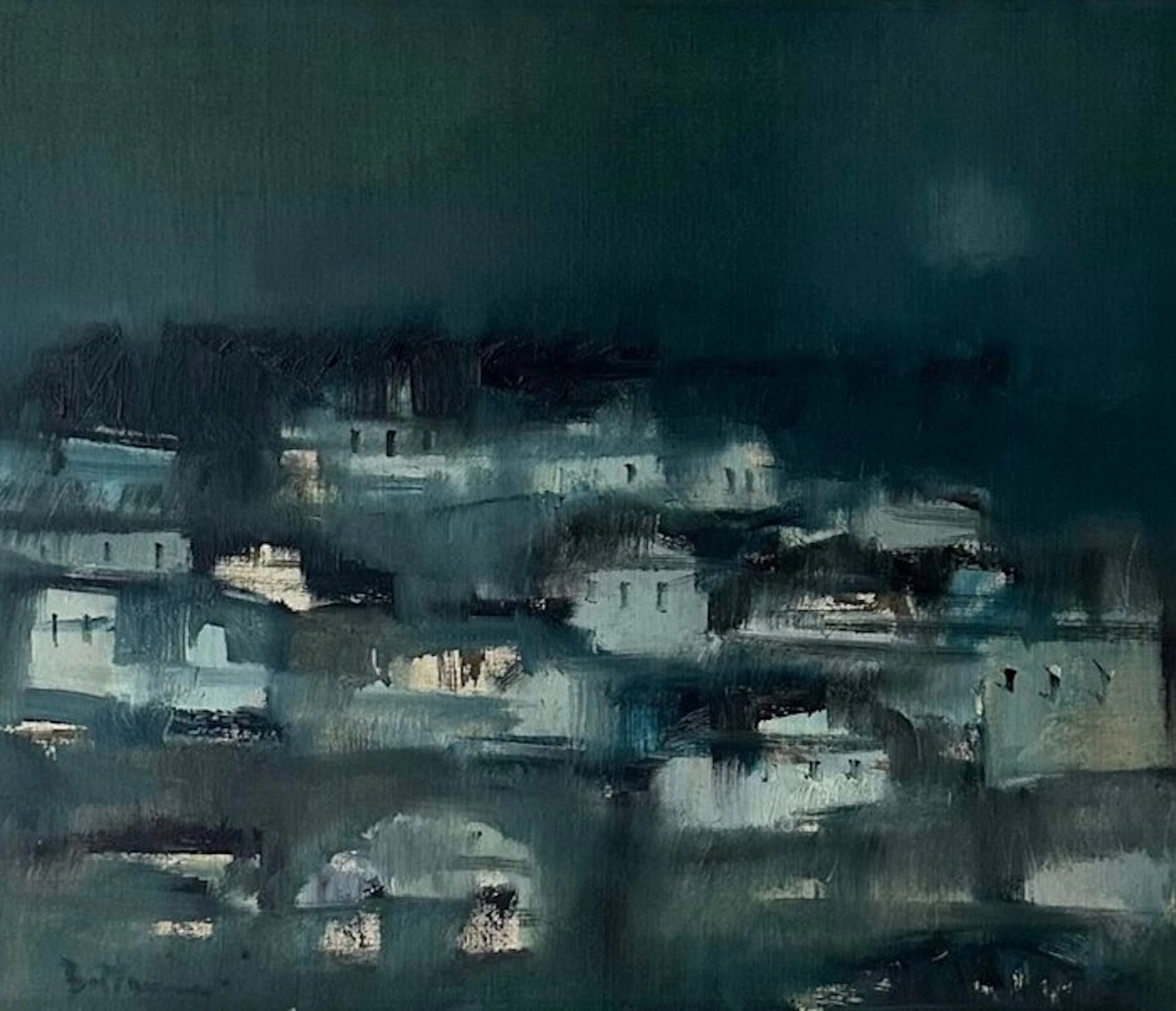 Lido Bettarini (1927–2019) - Notturno, 1967 – Olio su tela