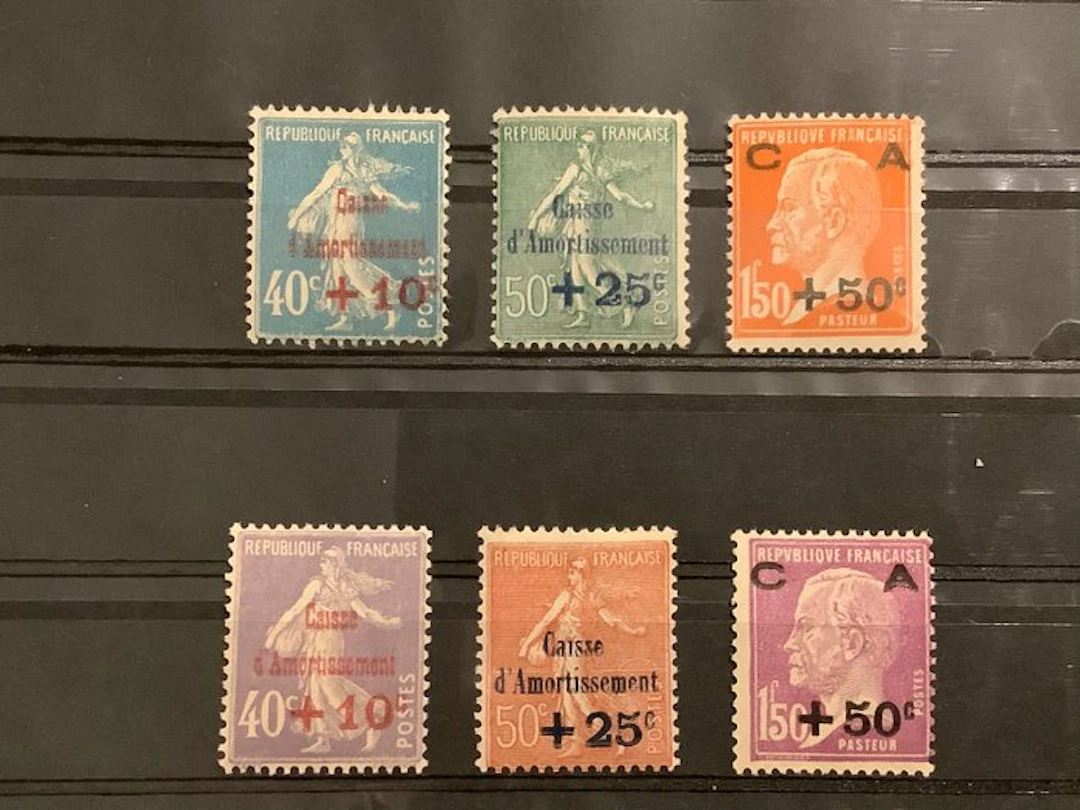 France 1927/1928 - Caisse D’Amoritissement I and II - MNH - Yvert 246/251