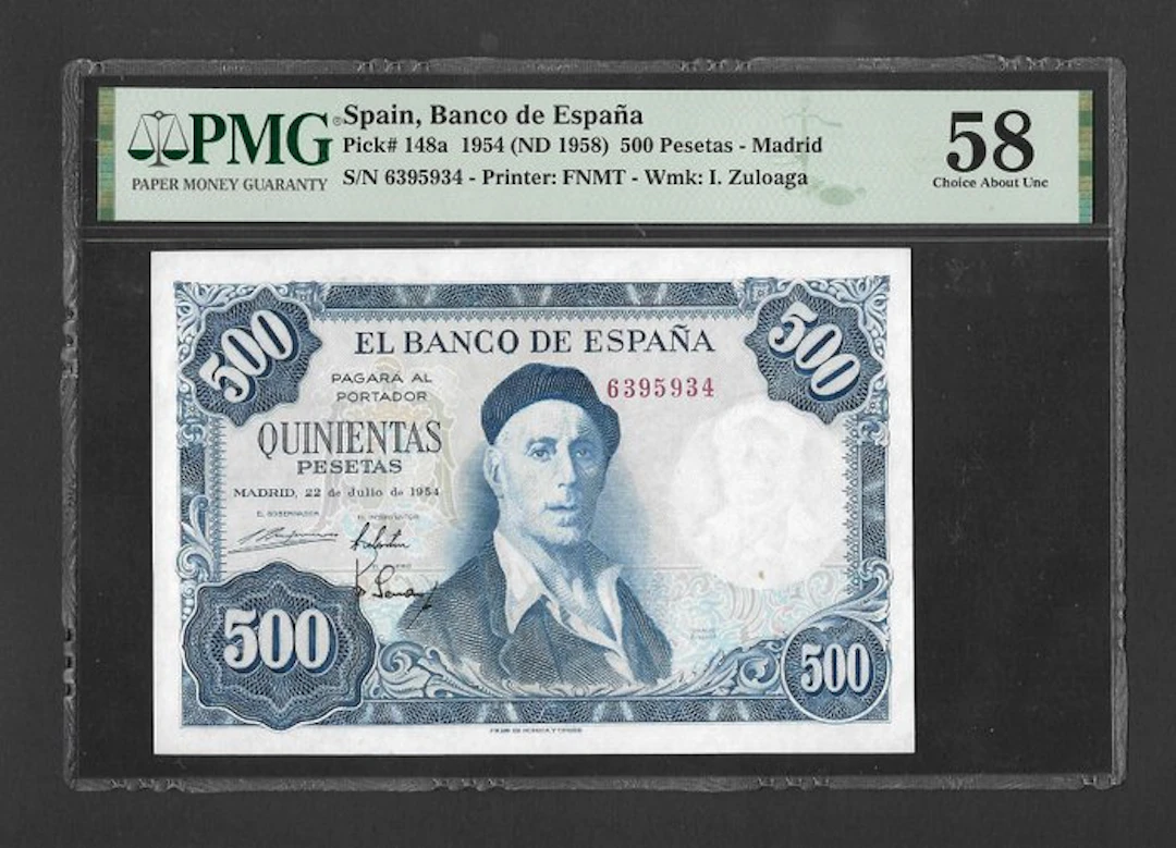 Spain. - 500 Pesetas 1954 - Sin Serie - Pick 148a