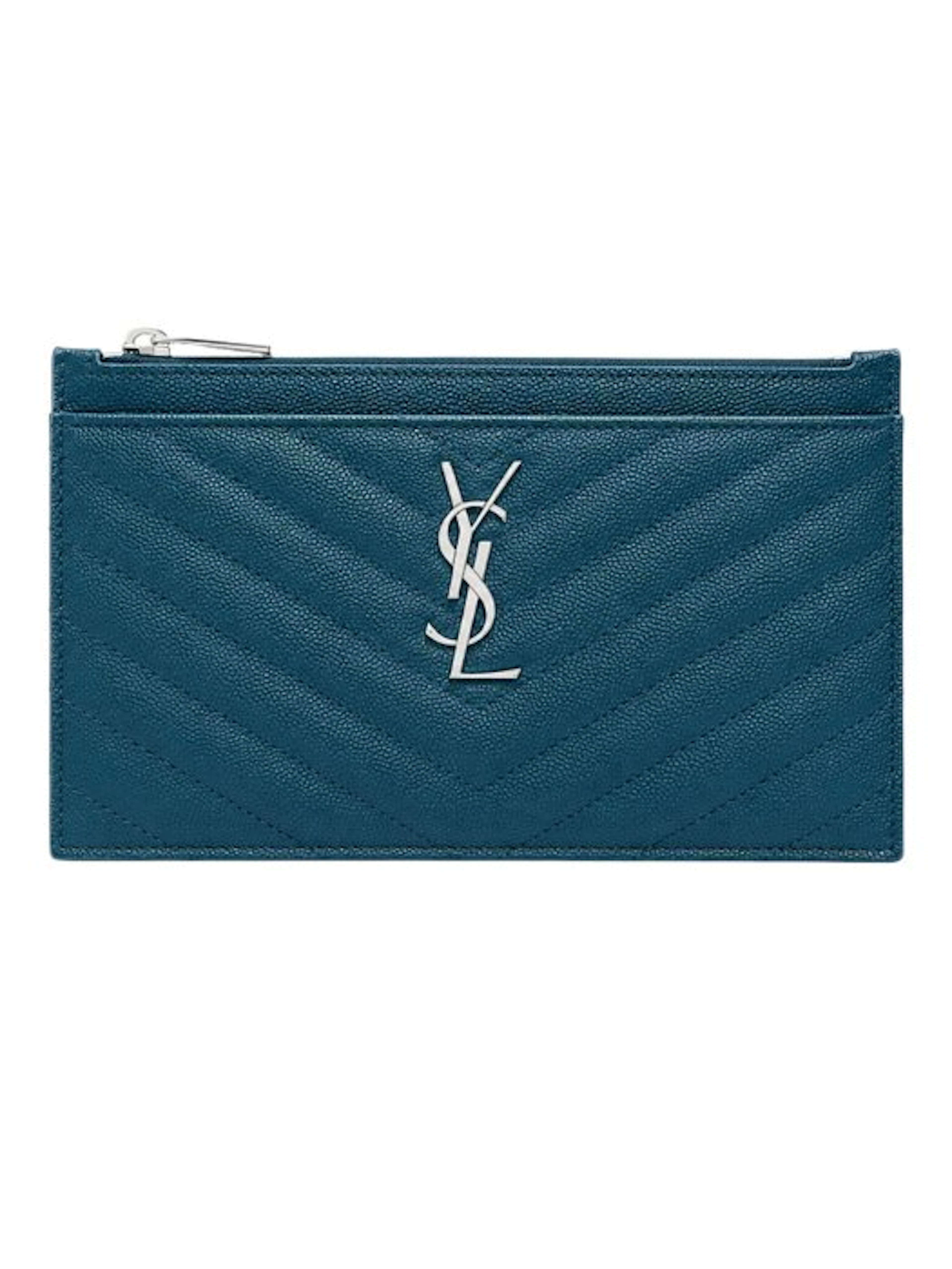 Saint Laurent - Pochette matelassé rare bleu chevron - Clutch bag