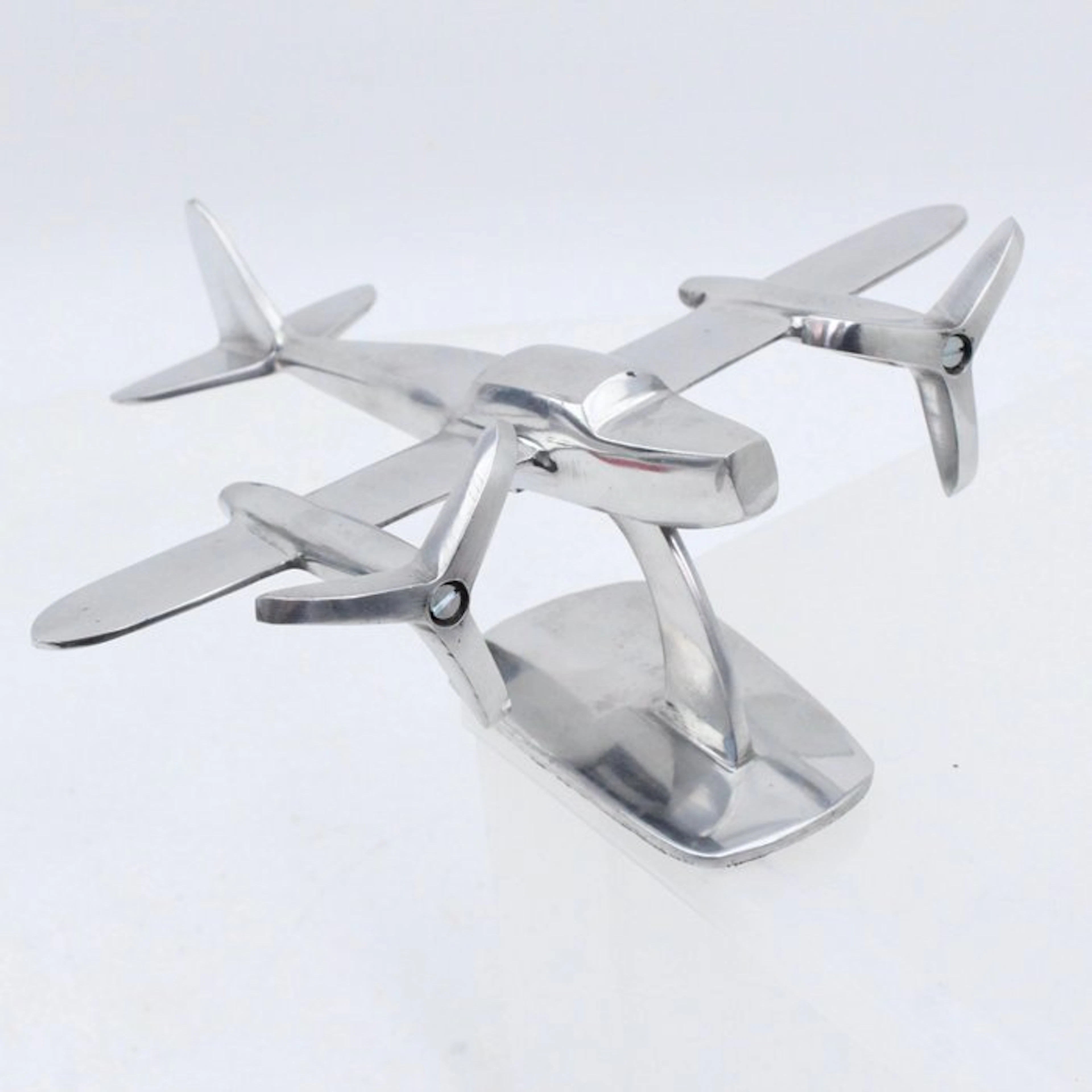 Model plane - Buro Modelvliegtuig Gegoten Aluminium 24 x 28 cm