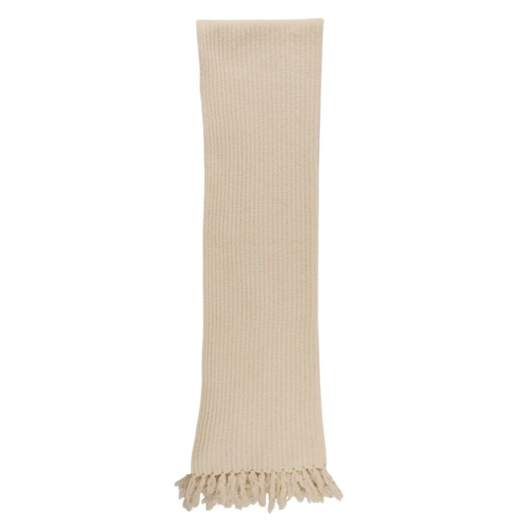 Other brand - ETRO MILANO Scarf Cream Ribbed Knit...