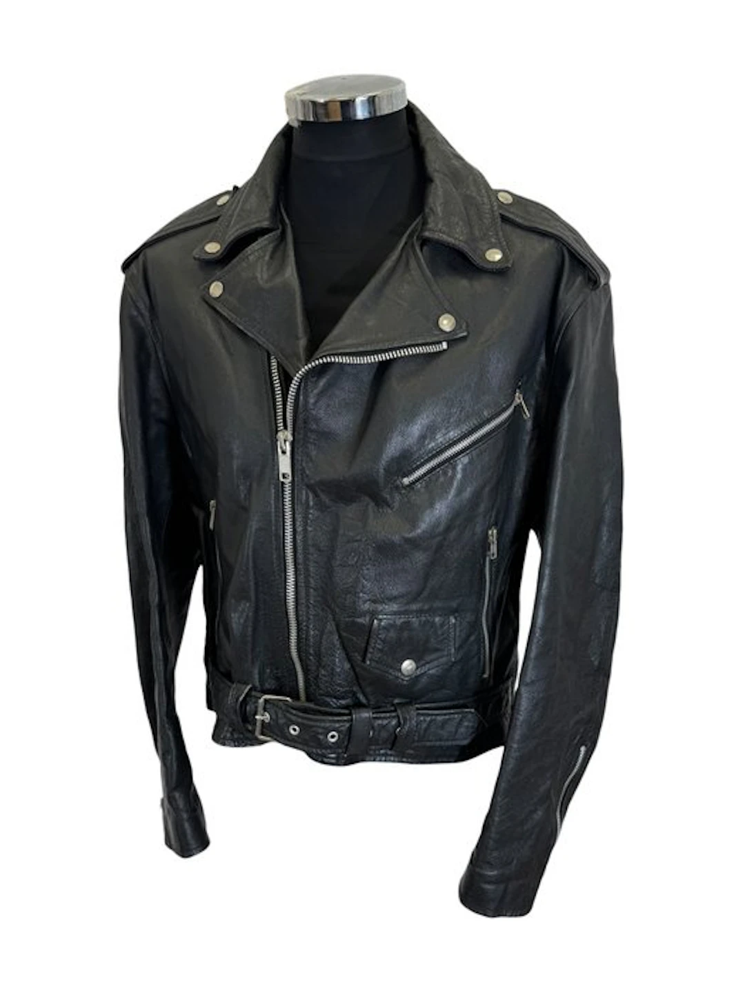 Terminator 2 Leather NAIL Biker Jacket Racing Bomber...