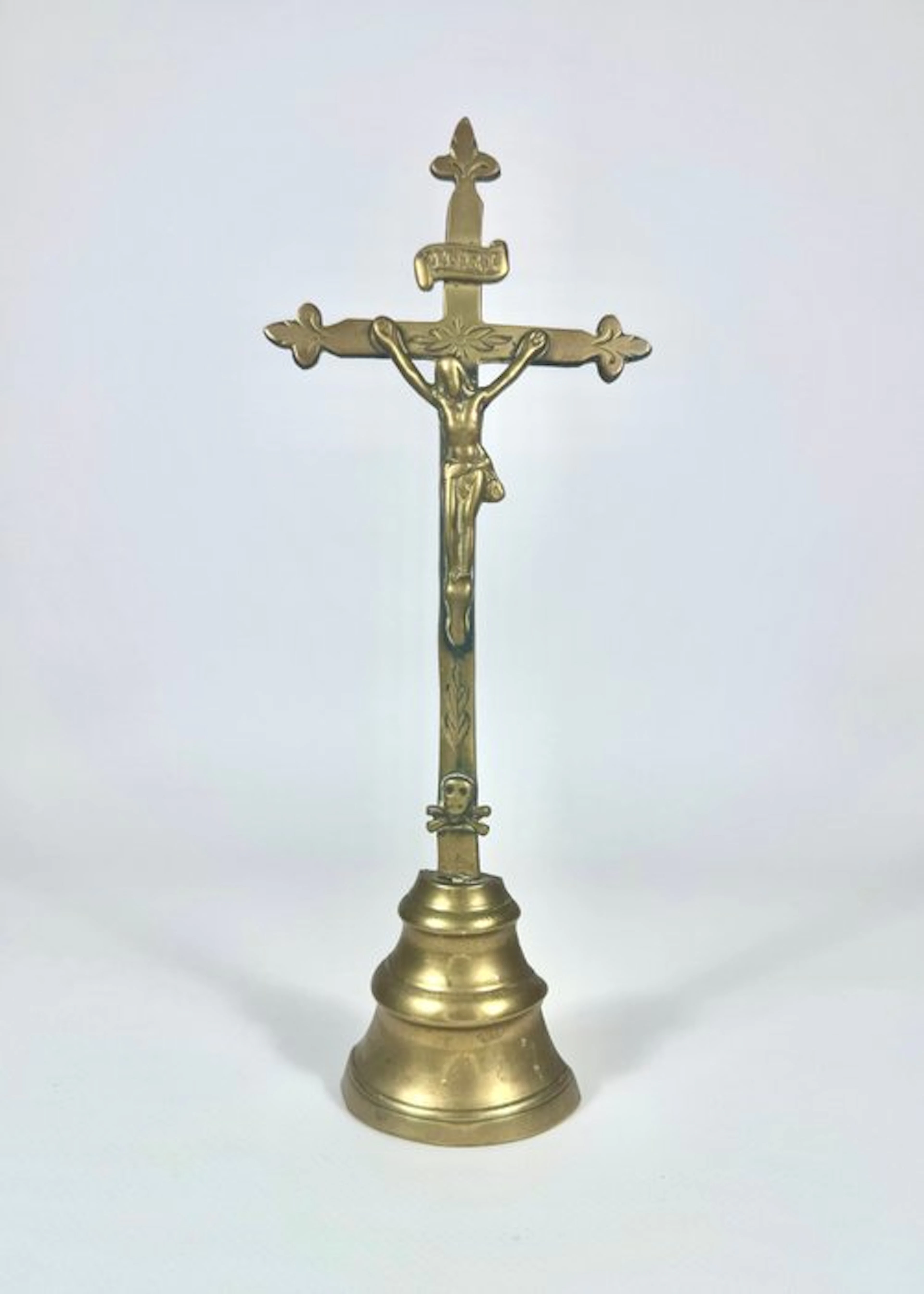 Crucifix - Bronze - 1850-1900 - Neo-Gothic Altar
