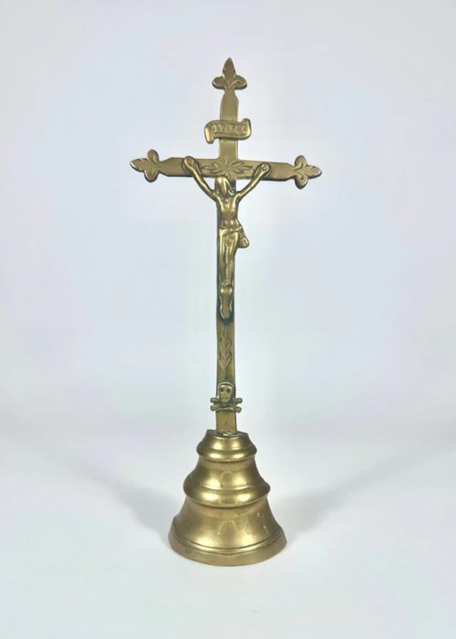 Crucifix - Bronze - 1850-1900 - Neo-Gothic Altar