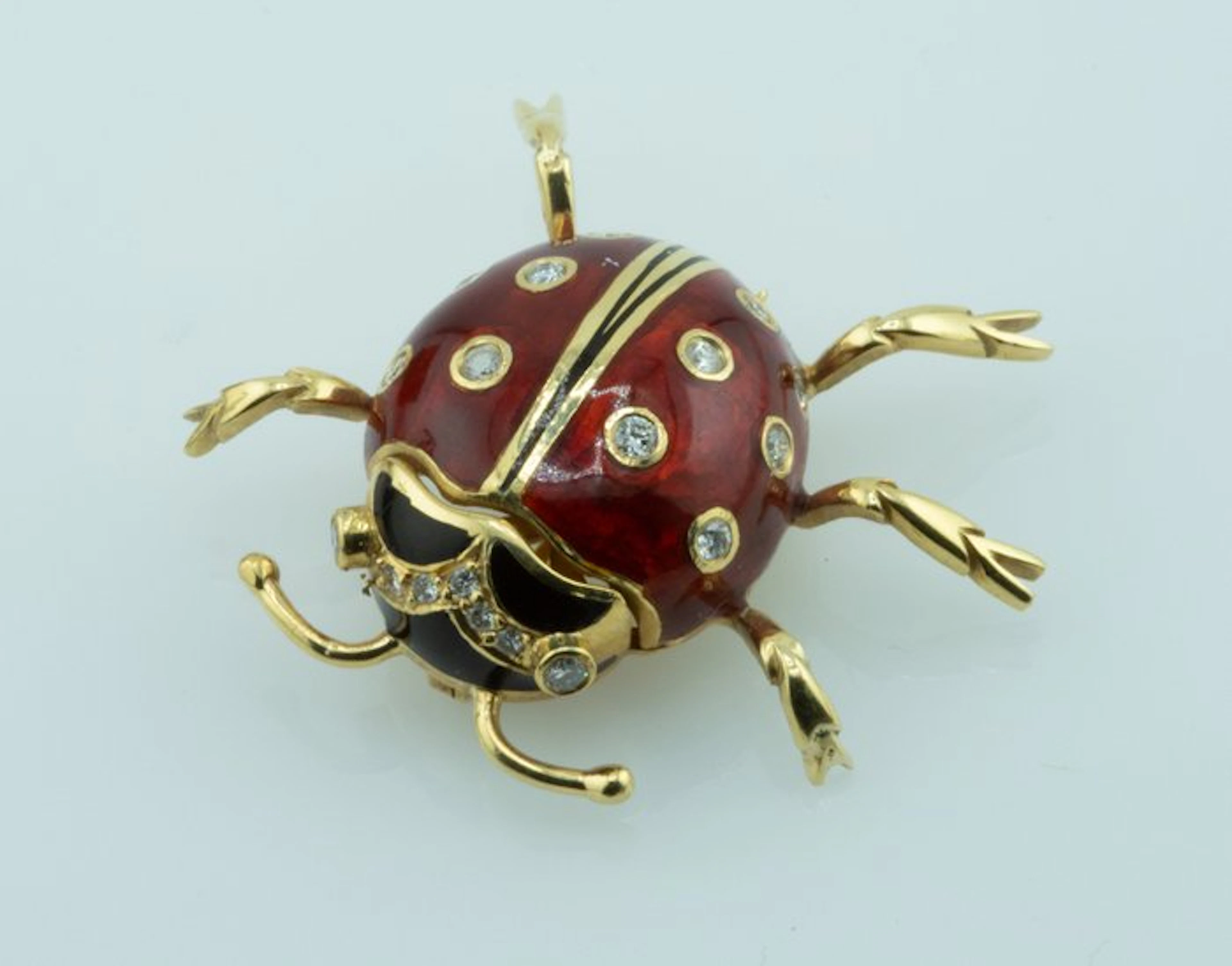 Brooch - 18 kt. Yellow gold Diamond (Natural)