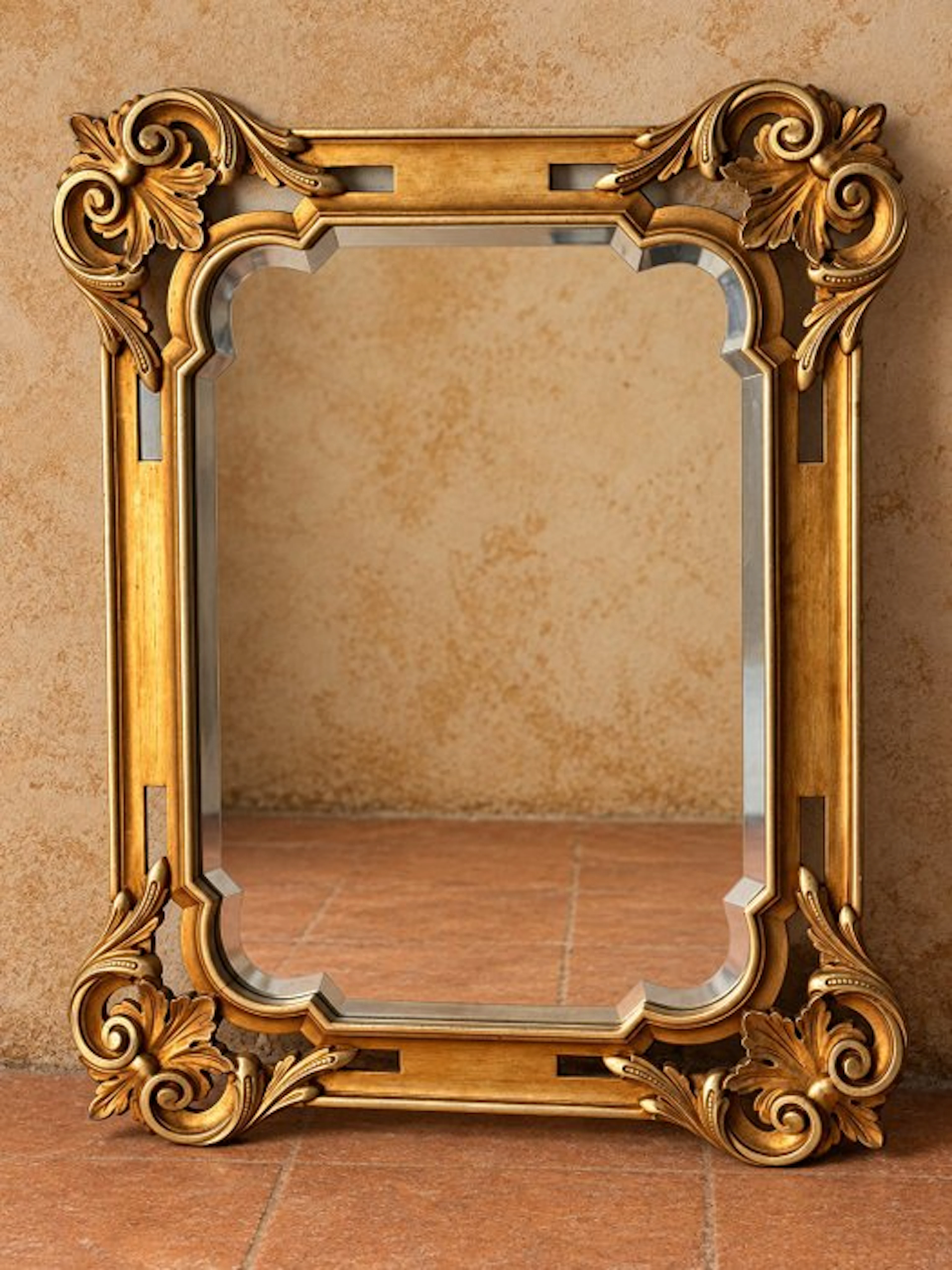 Mirror - Wood, Glass - Baroque mirror