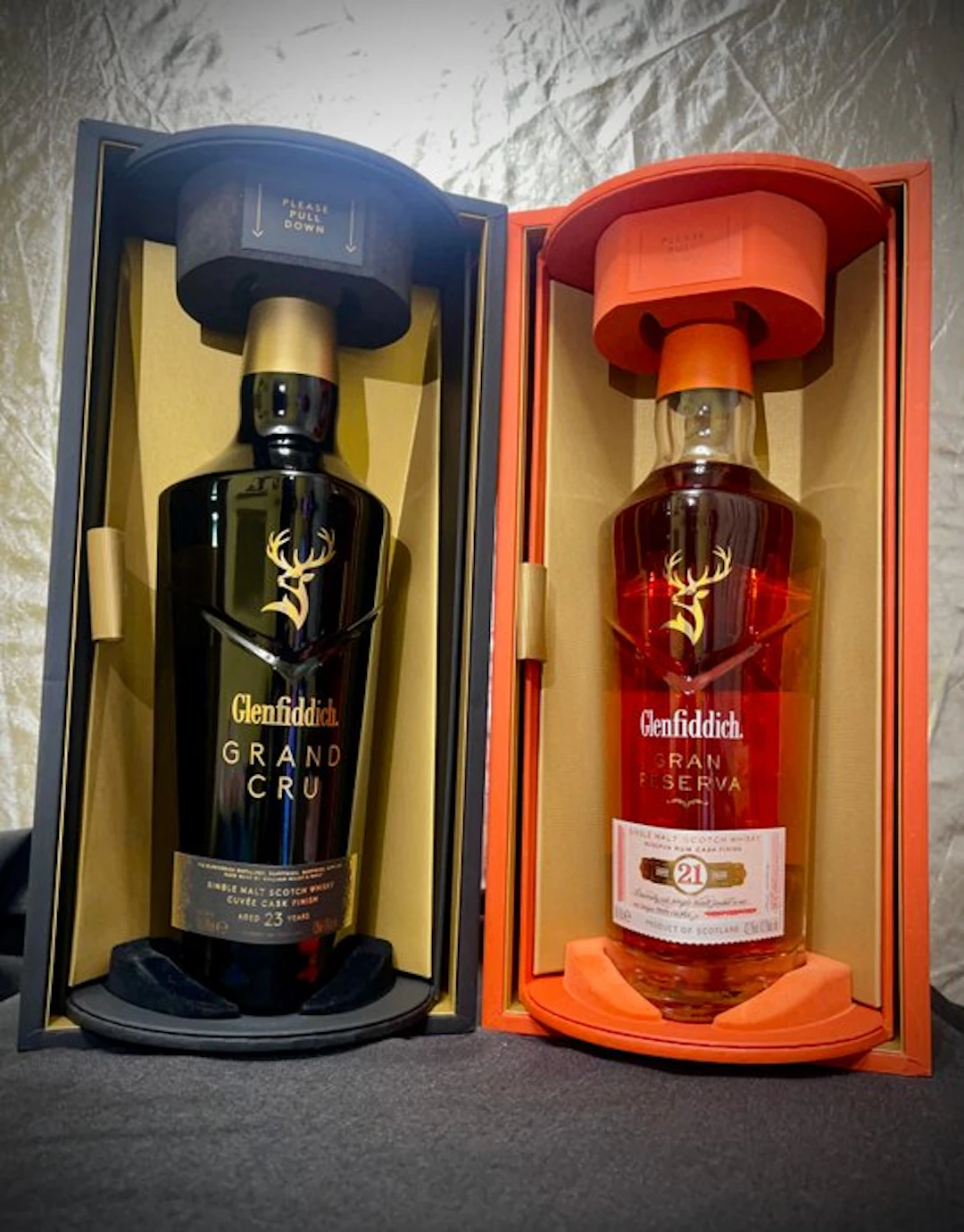 Glenfiddich 23yo Grand Cru & 21yo Gran Reserva - 70cl - 2 bottles