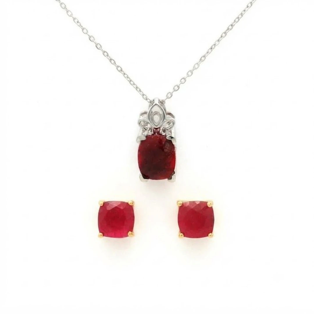 No reserve price - 2 piece jewellery set Silver - 11.38ct