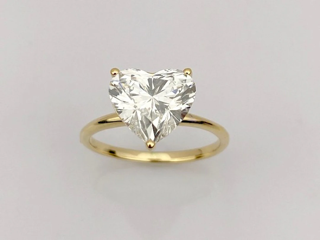 Ring - 14 kt. Yellow gold - 3.01ct. tw. Diamond (Lab-grown)