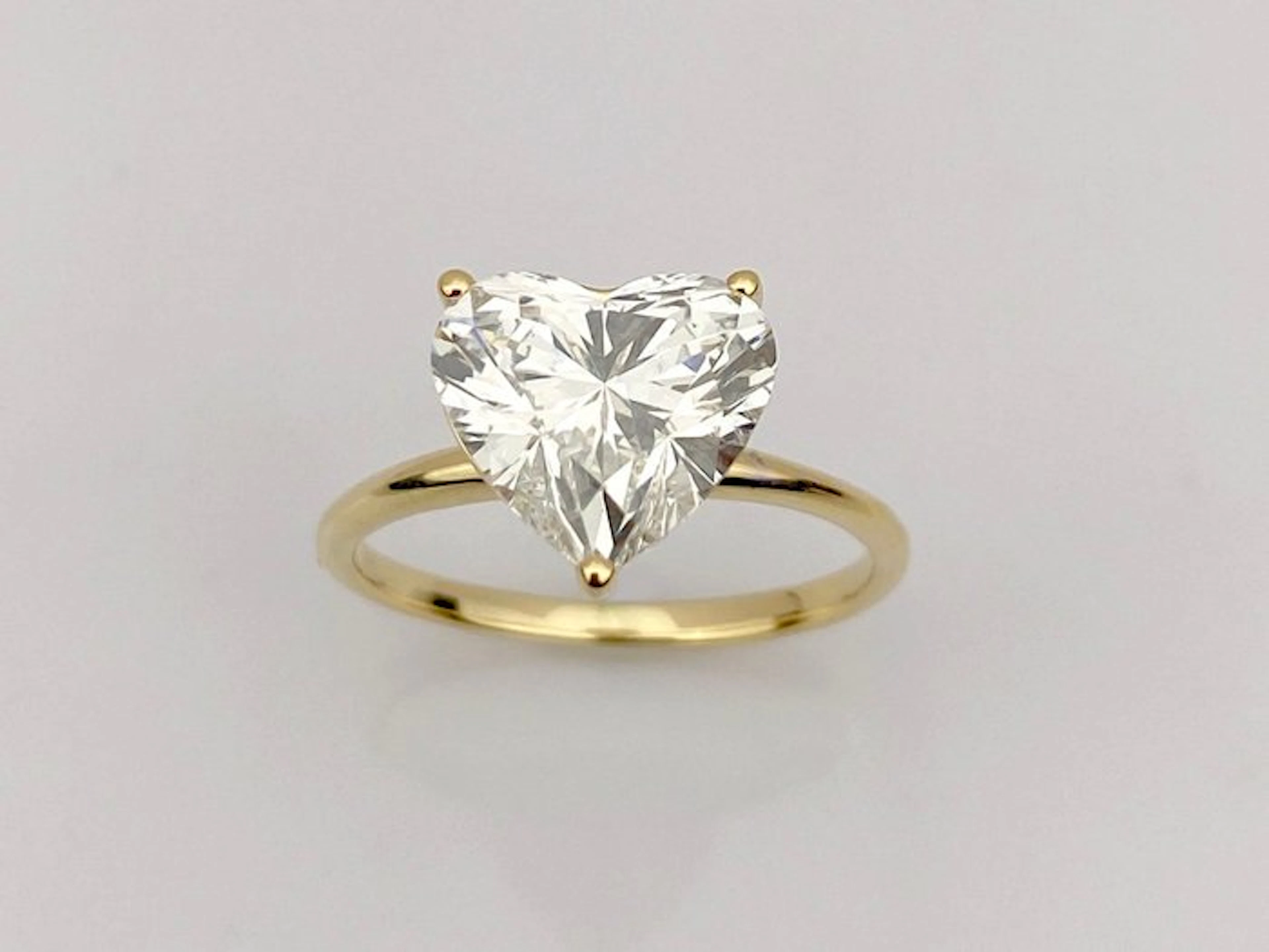 Ring - 14 kt. Yellow gold - 3.01ct. tw. Diamond (Lab-grown)