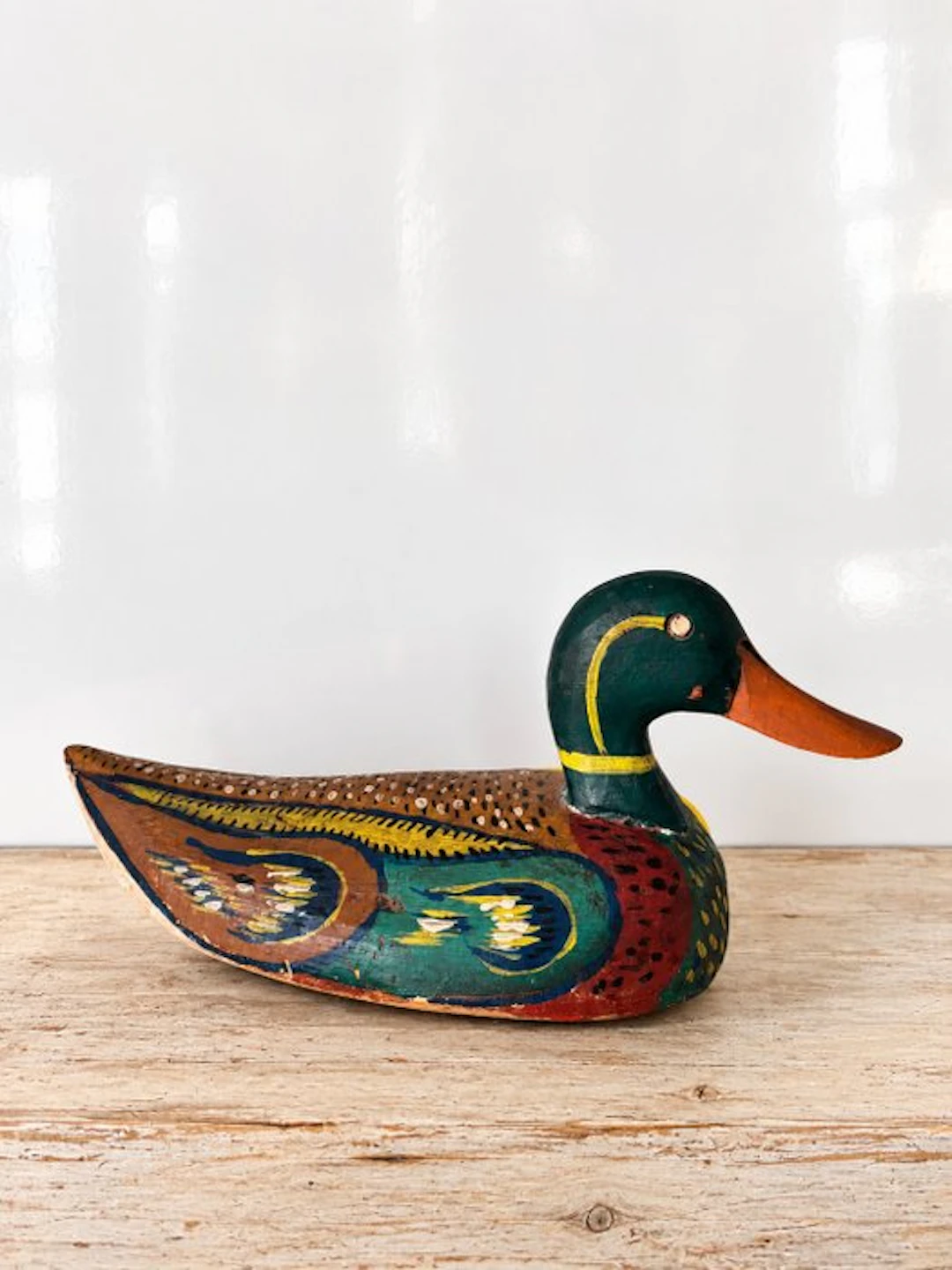 Duck decoy - Rare and Antique Floating Duck 30 cm...