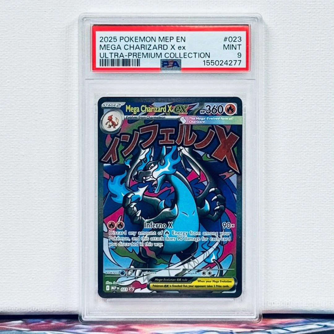 Pokémon Graded card - MEGA CHARIZARD X ex #023 2025...