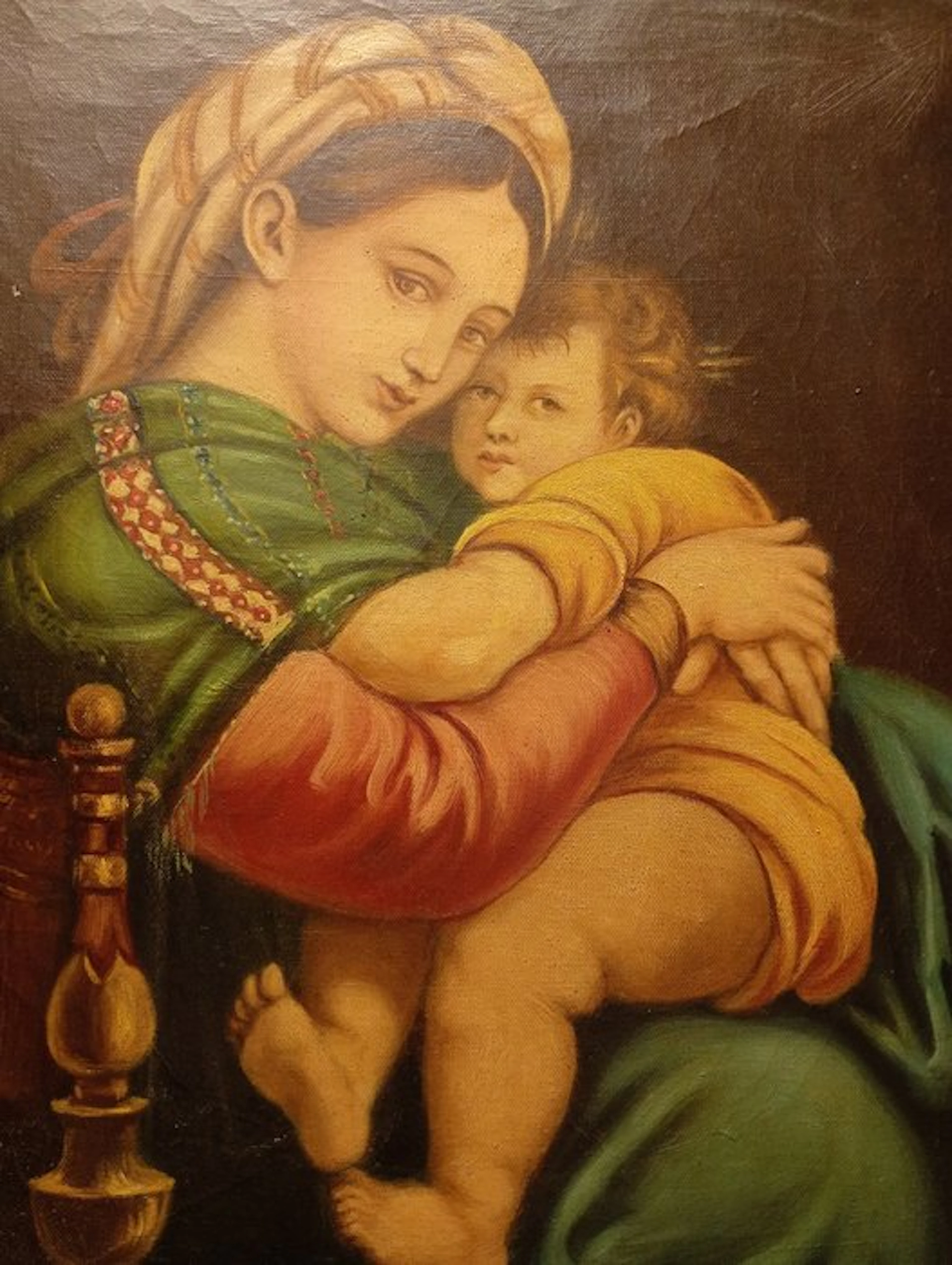 European school (XIX), After Raffaello Sanzio - Madonna della Seggiola