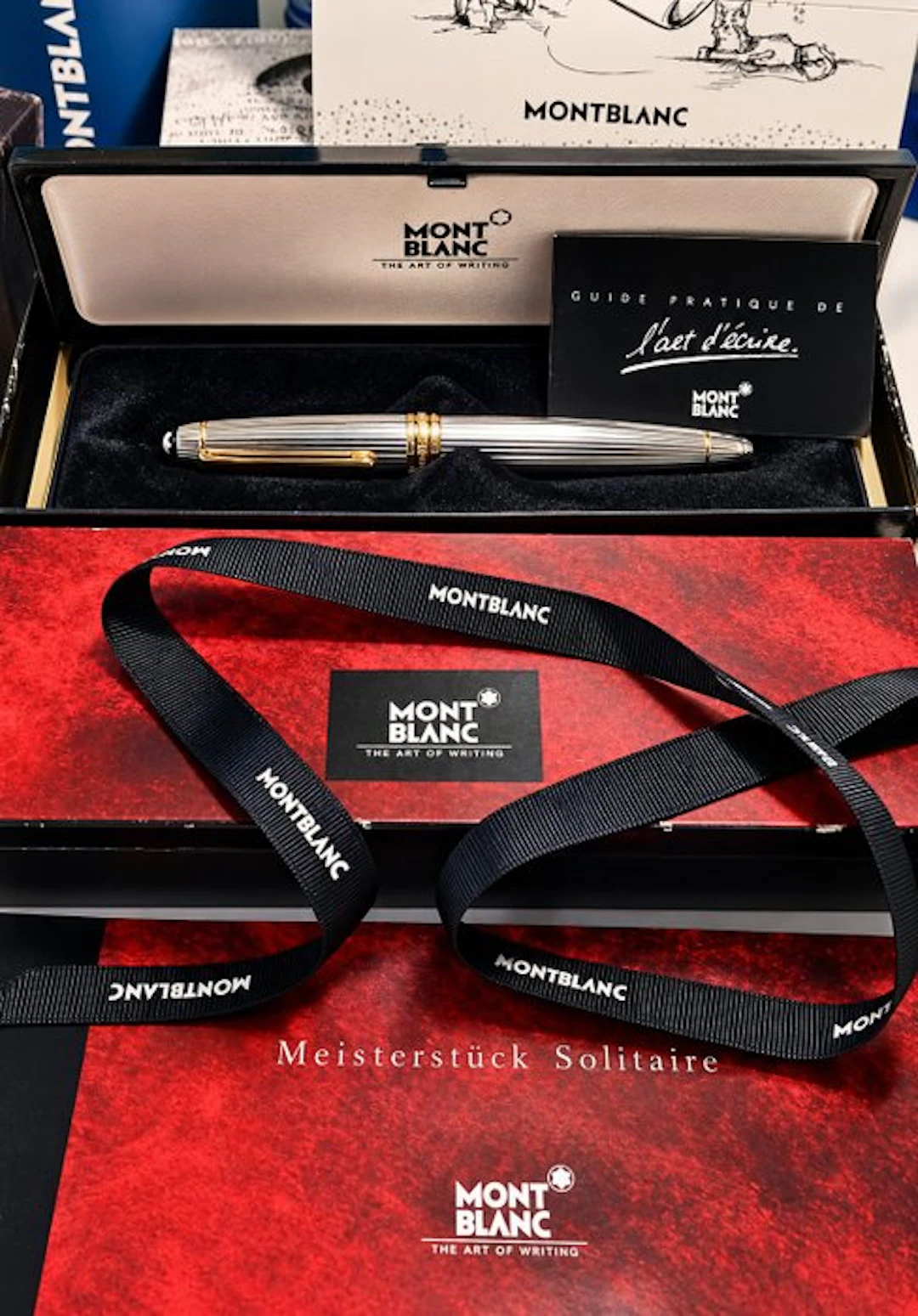 Montblanc - Meisterstück Solitaire Argent Massif 925 - Roller ball pen
