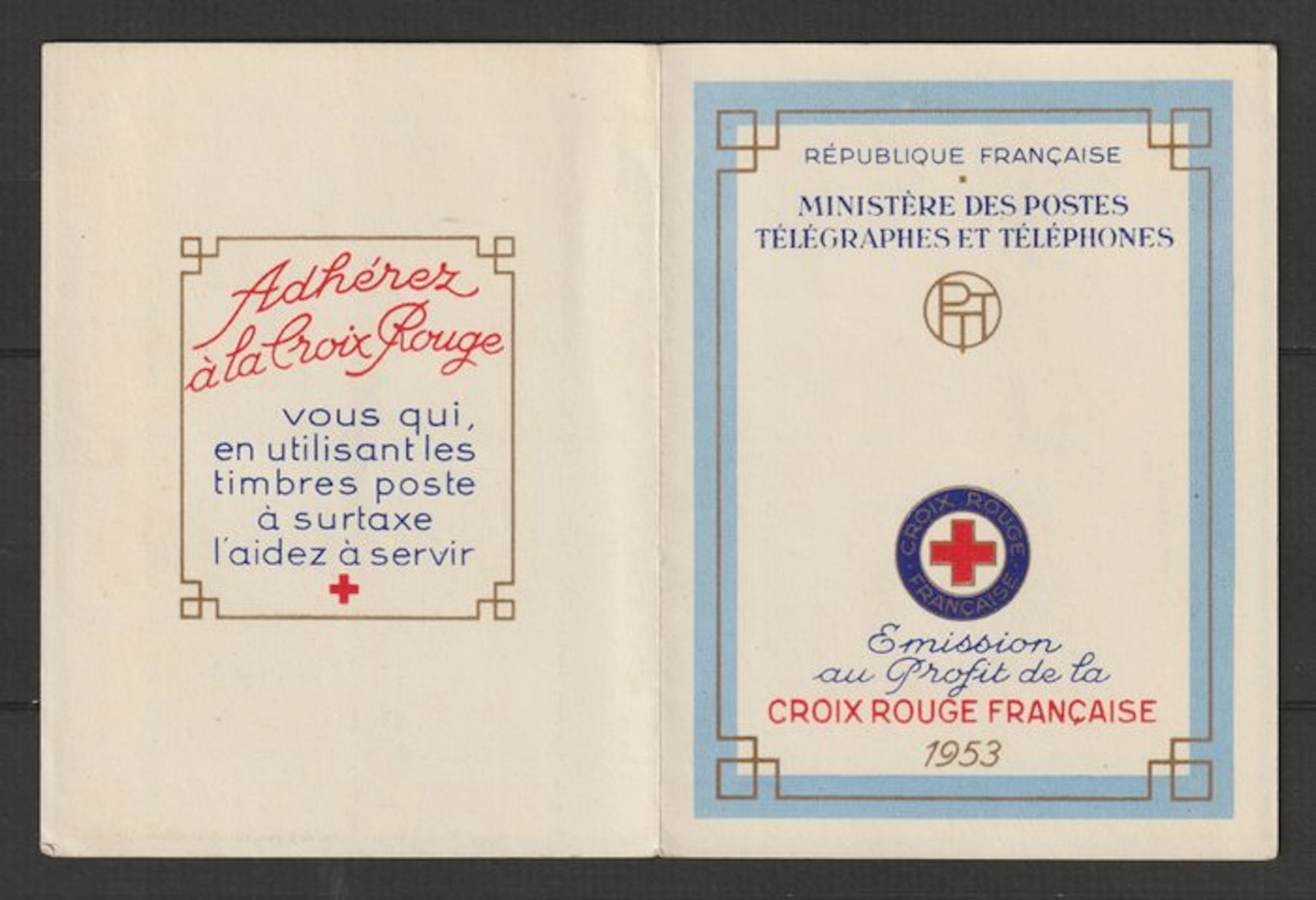 France 1953/1957 - Red Cross booklets Nos