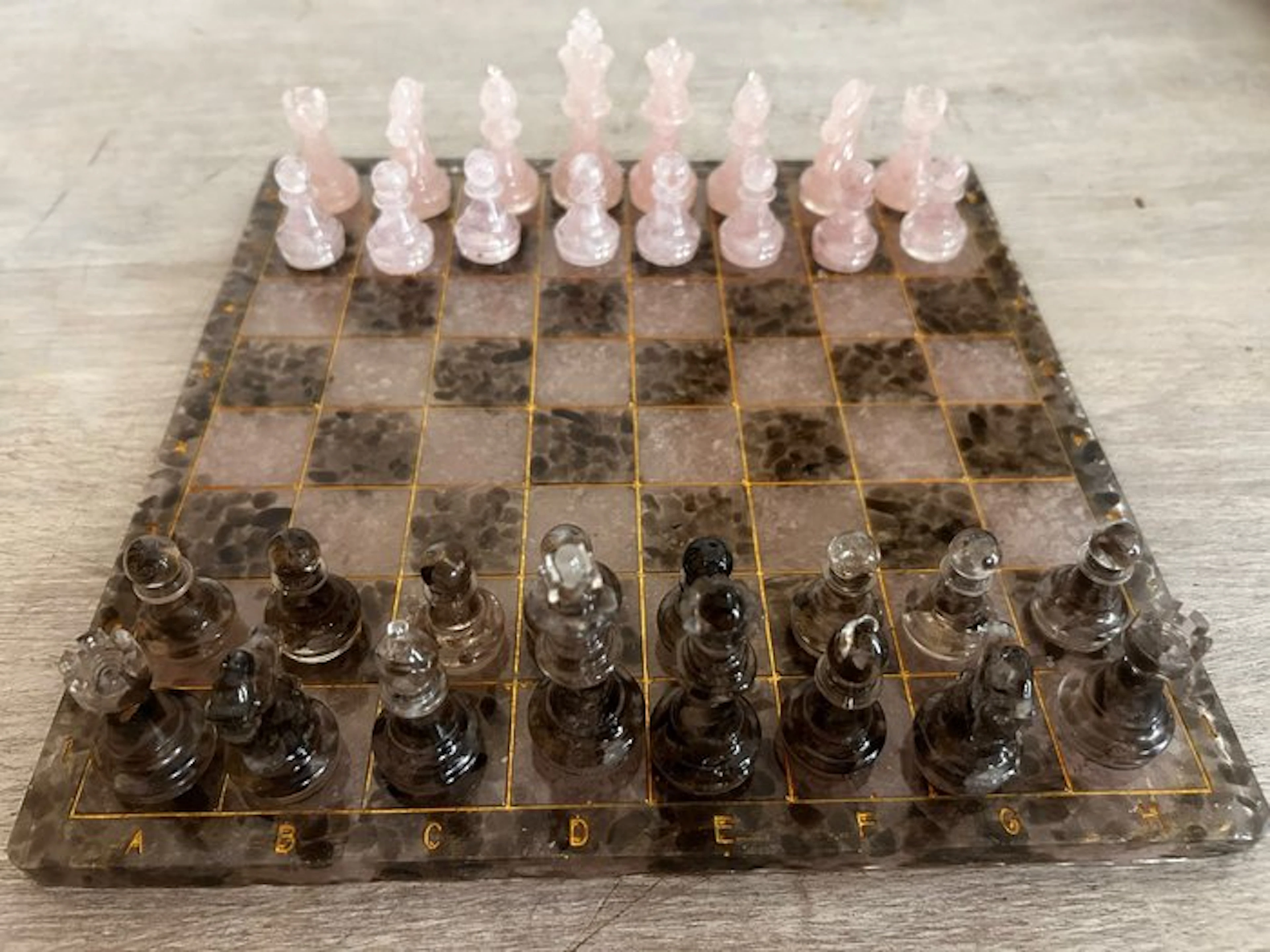 Chess set - Quartz and Resin