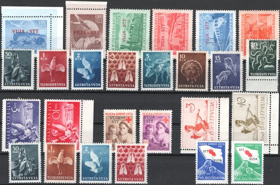 Triest - Zone B 1949/1951 - 8 Series complete