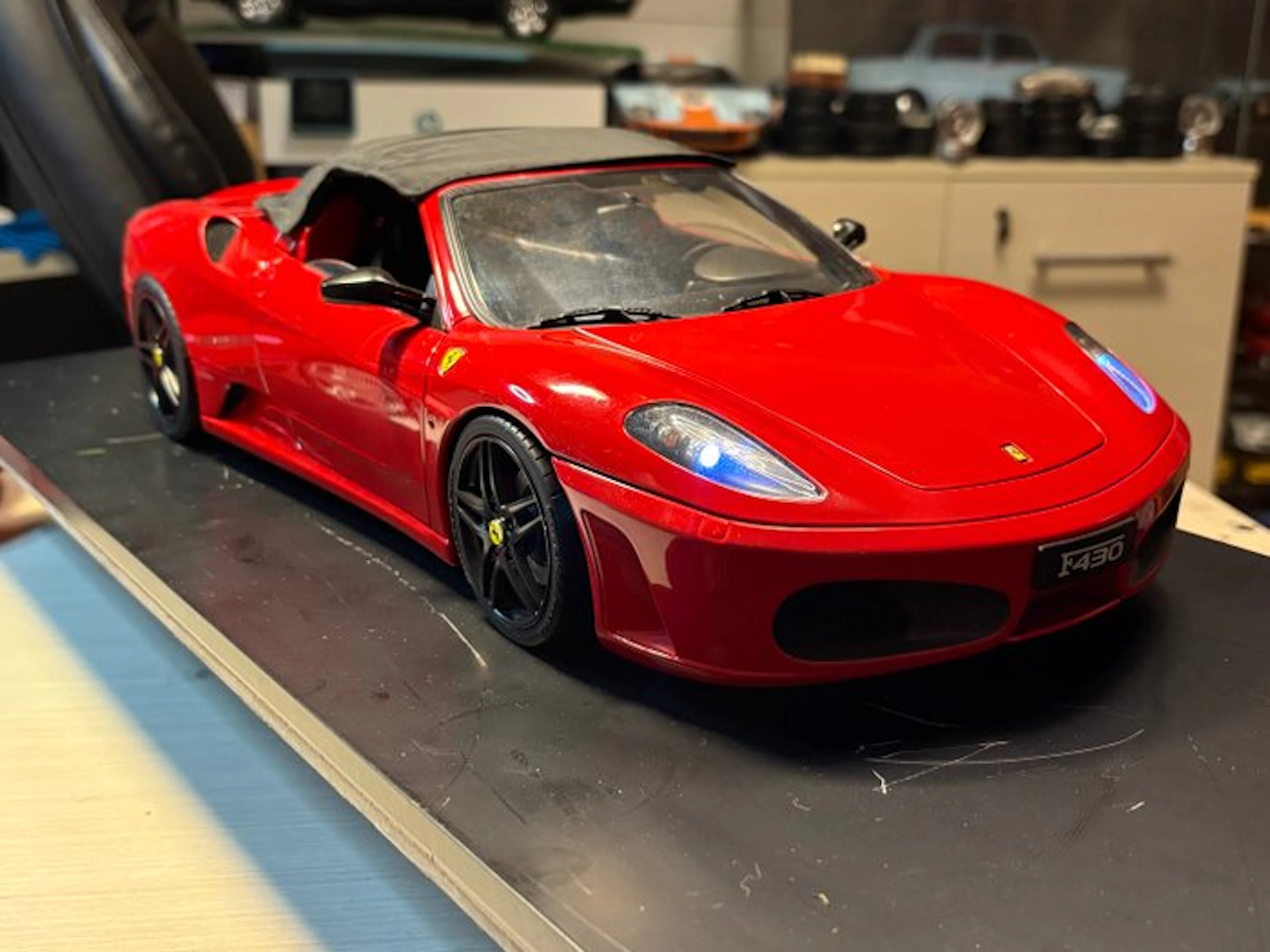 altro 1:8 - Model sports car - Ferrari f430 spider . - Black edition