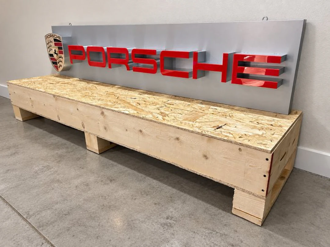 Porsche Dealer Illuminated Sign - Backlight publicity sign - Porsche