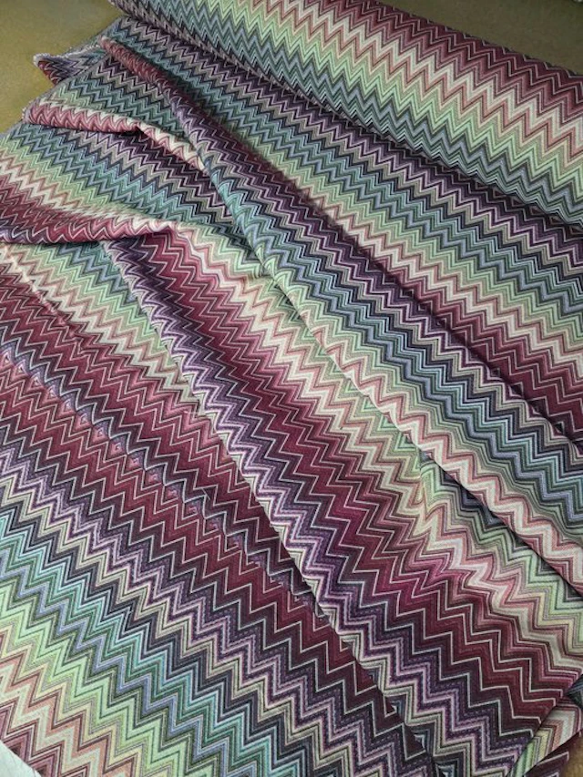 Chevron - Missoni - Upholstery fabric - 2.8 m - 2 m - Premium Gobelin Zig Zag