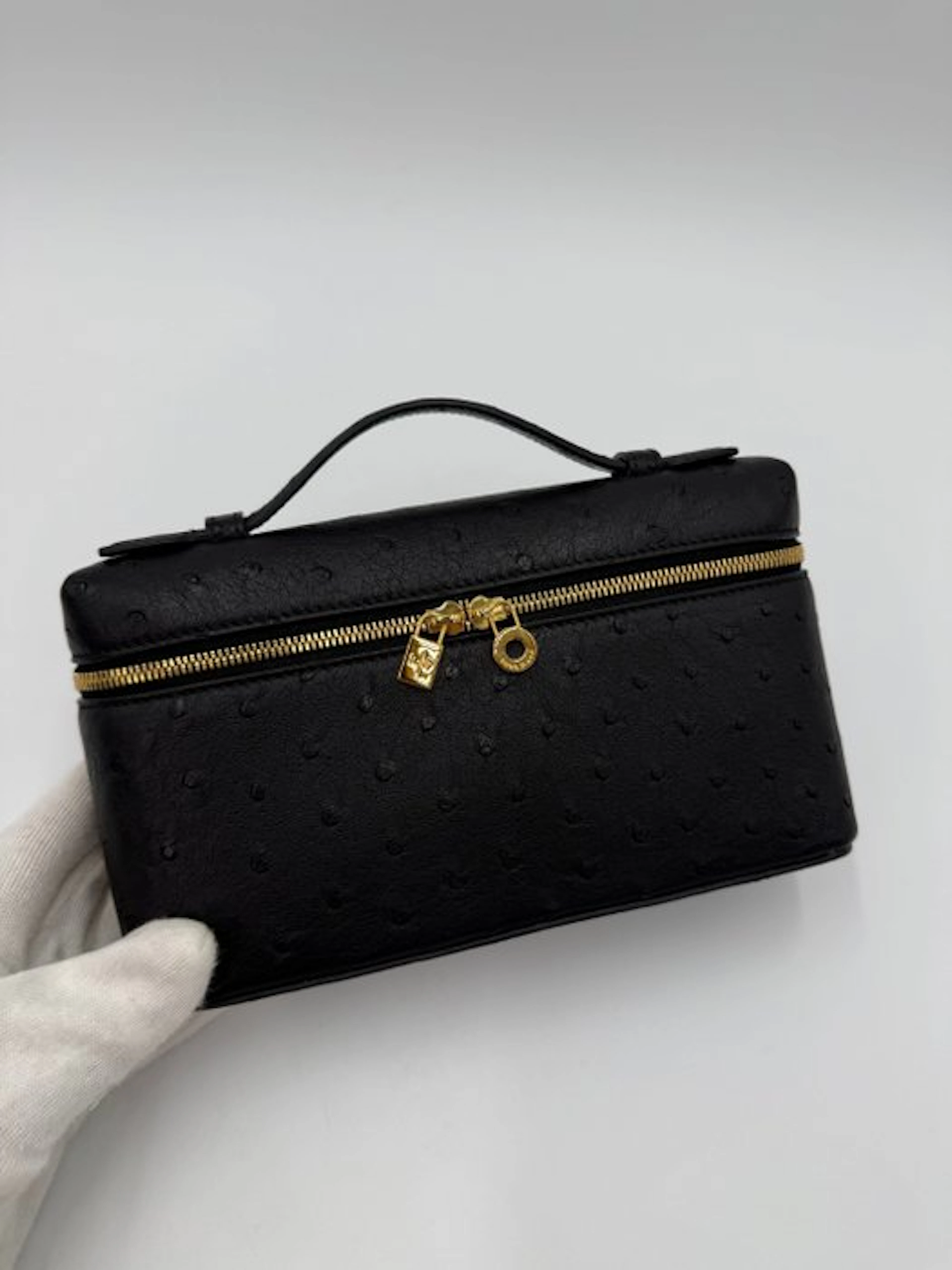 Loro Piana - L19 Extra Pocket in pelle di struzzo - Crossbody bag