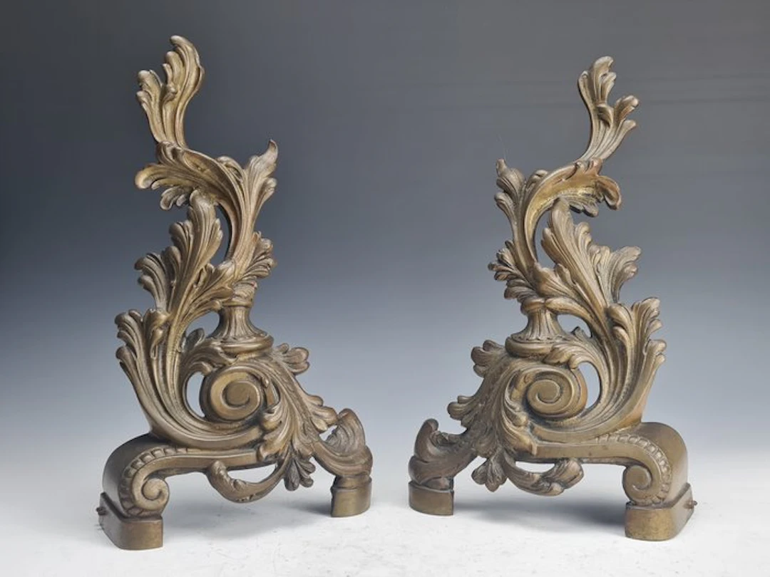 Andiron (2) - Bronze - Louis XV-style