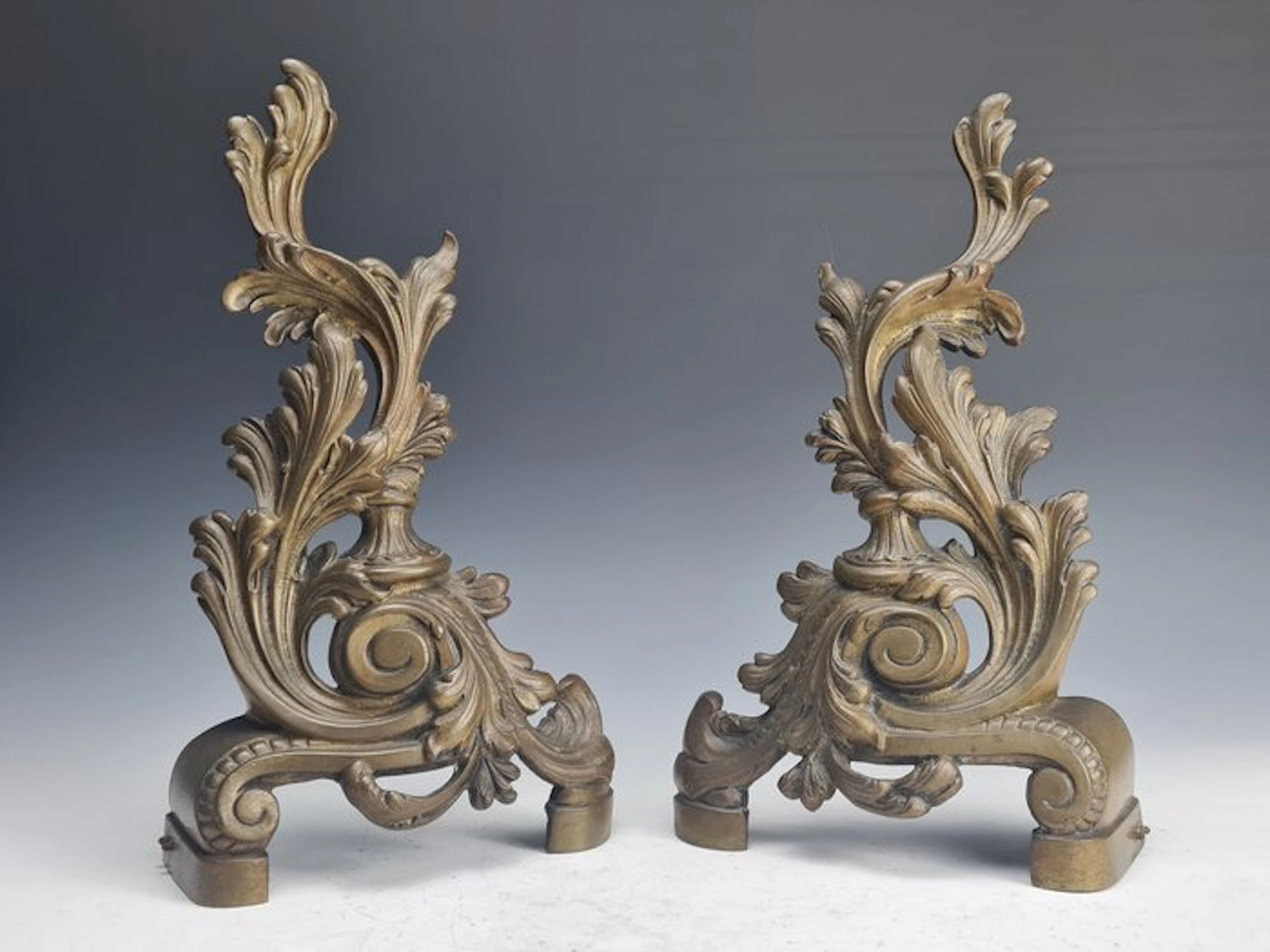 Andiron (2) - Bronze - Louis XV-style