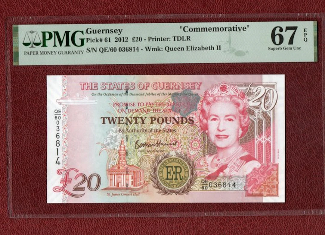 Guernsey. - 20 Pounds 2012 - Commemorative - Pick 61 (No reserve price)