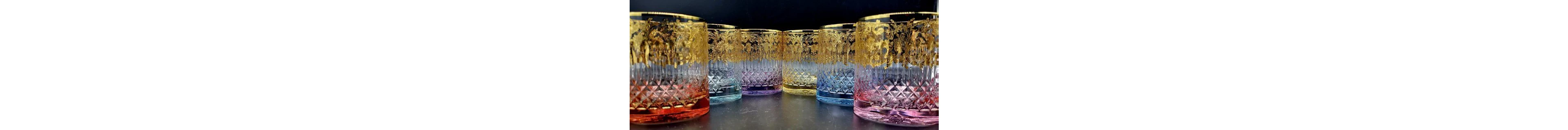 Whisky glass (6) - 24kt gold