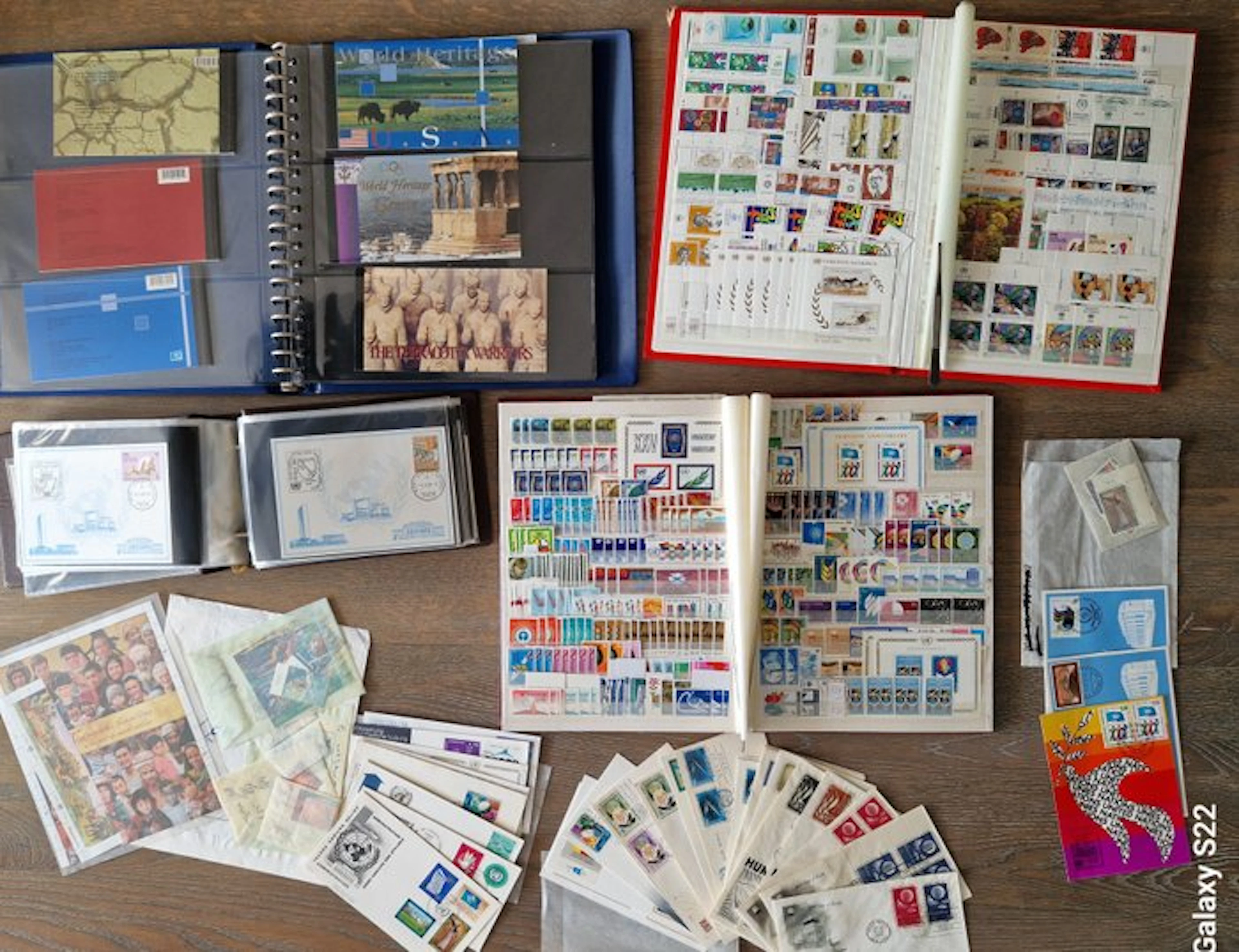 UNO 1957/2008 - Large lot of high-value items in stock books