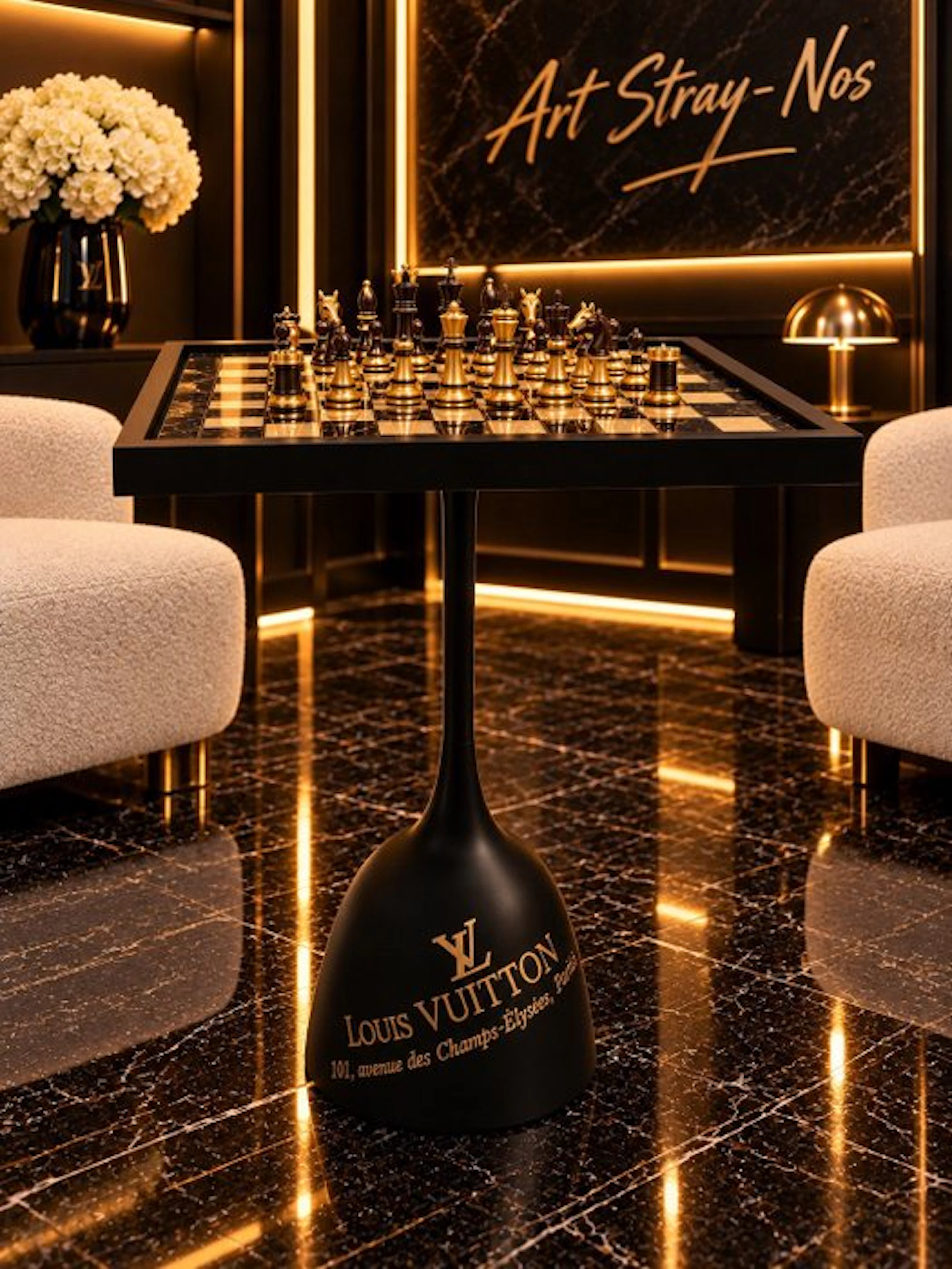 Art Stray-Nos - " L’Échiquier dans quel monde Vuitton ?...