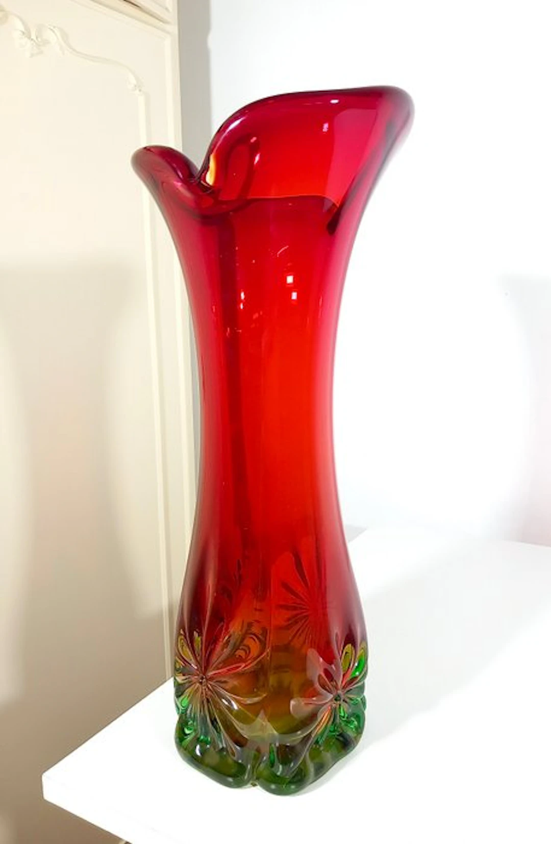 Vase - Murano glass - Age 1970s - 43 cm