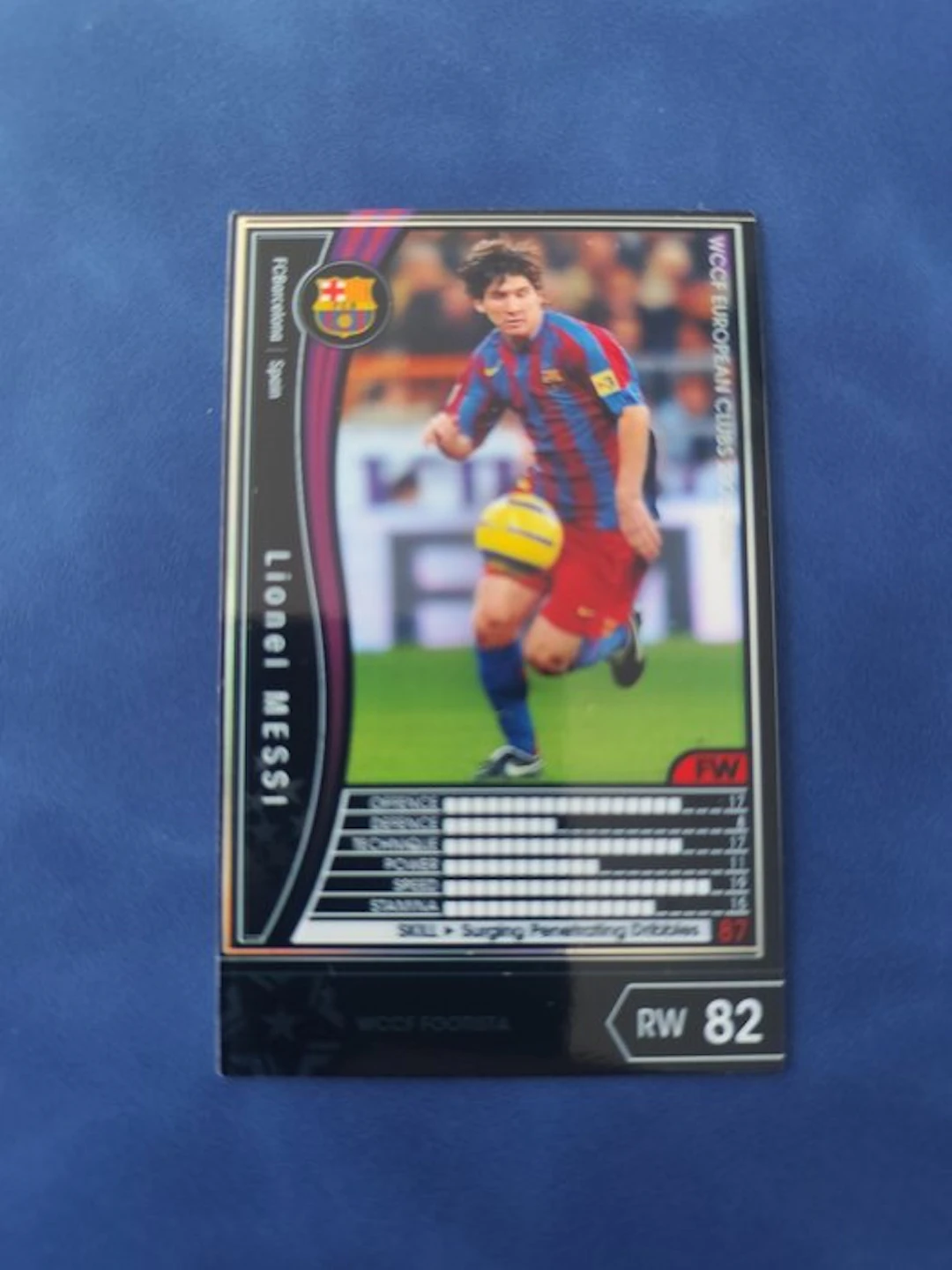 2005/2006 Panini WCCF FOOTISTA Lionel Messi Rookie card