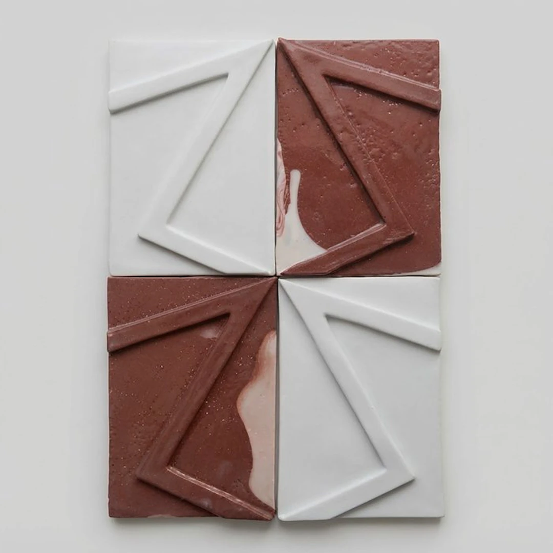 Tile (4) - marbled porcelain - FOUZIA KHAIA - 2026