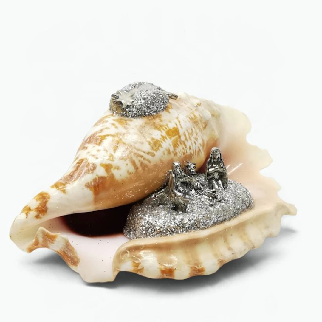 Nativity scene - Shell - Italian craftsmanship