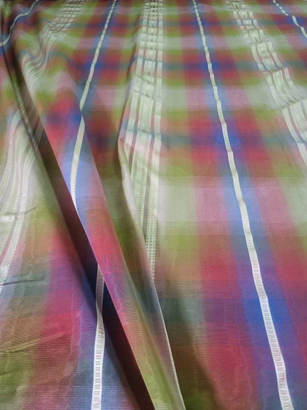 Wonderful striped fabric with a moiré effect