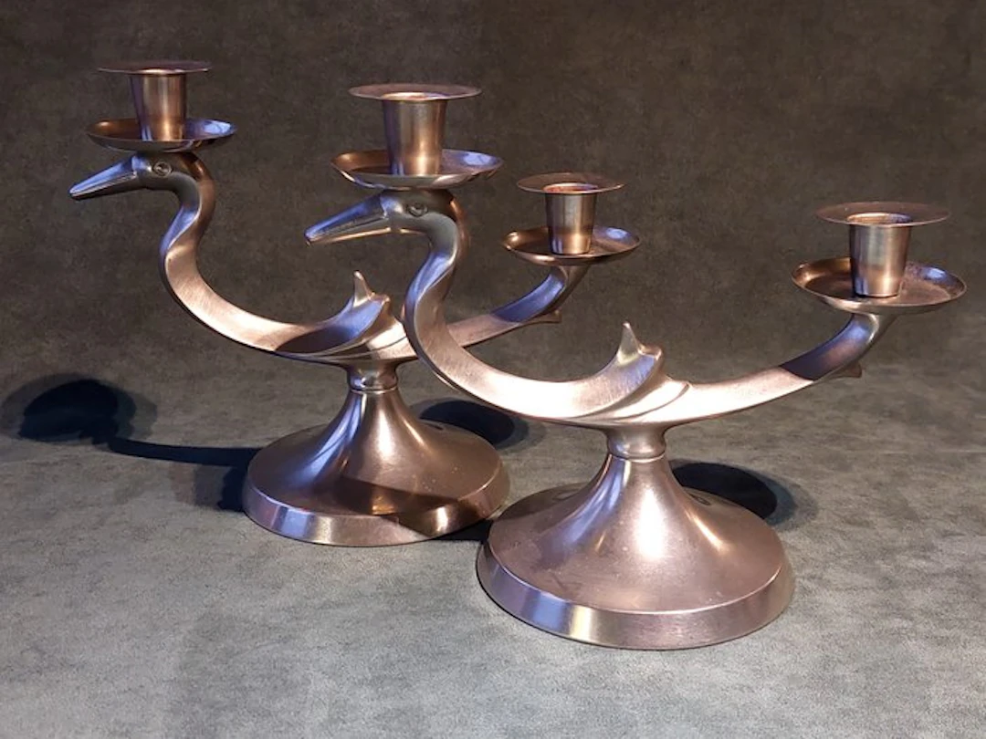 METAWA - Candlestick (2) - Tin
