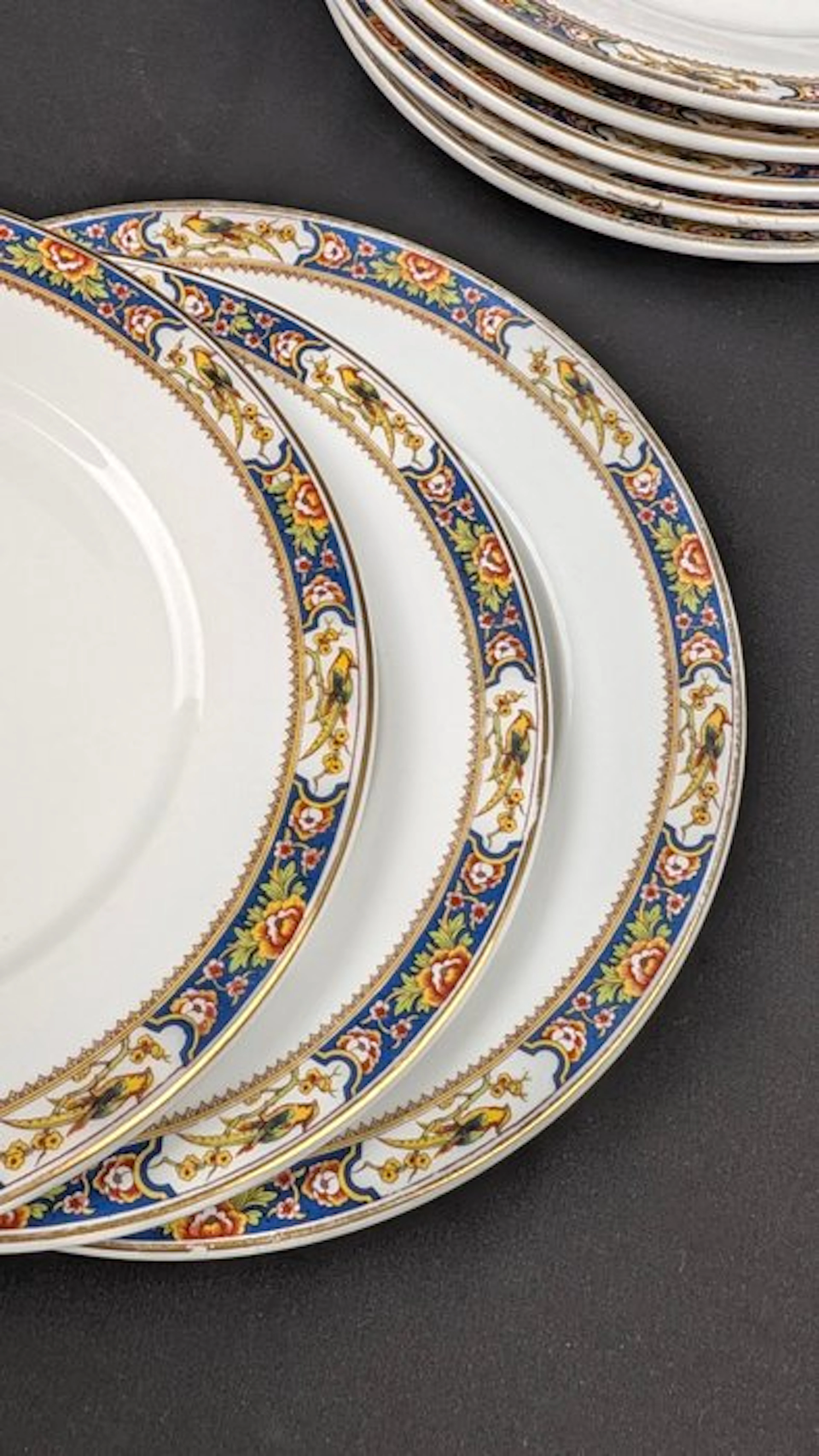 Charles Ahrenfeldt - Limoges - Table service (12) - Porcelain - For 6 people