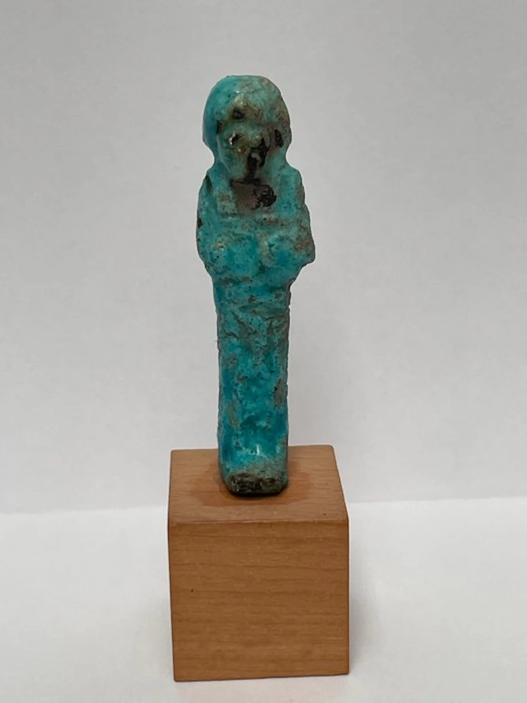 Ancient Egypt, Late Period Faience Shabti - 8.5 cm