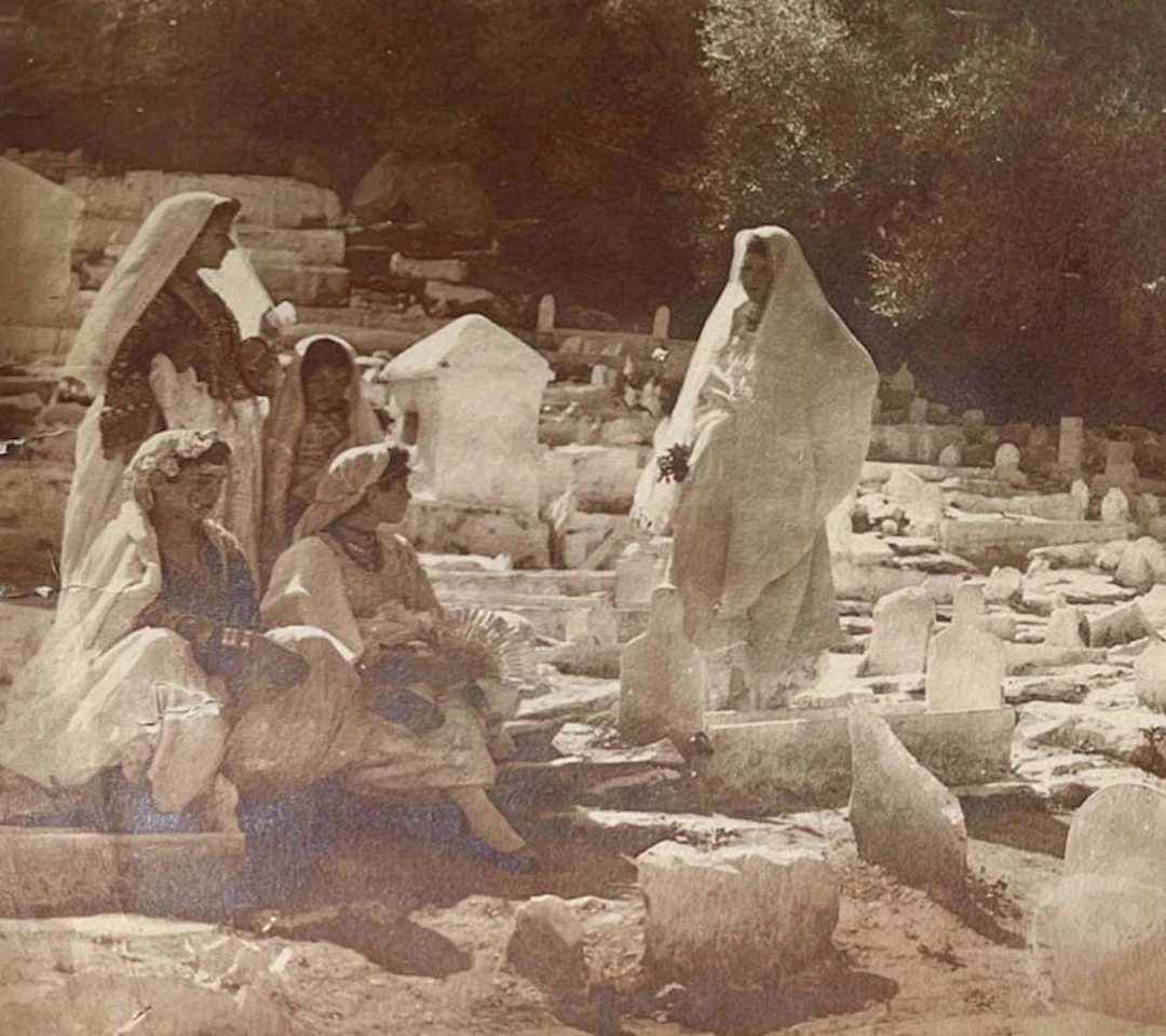 Émile Frechon (1848–1921) - Cimitero musulmano in Algeria (Biskra / Blida)