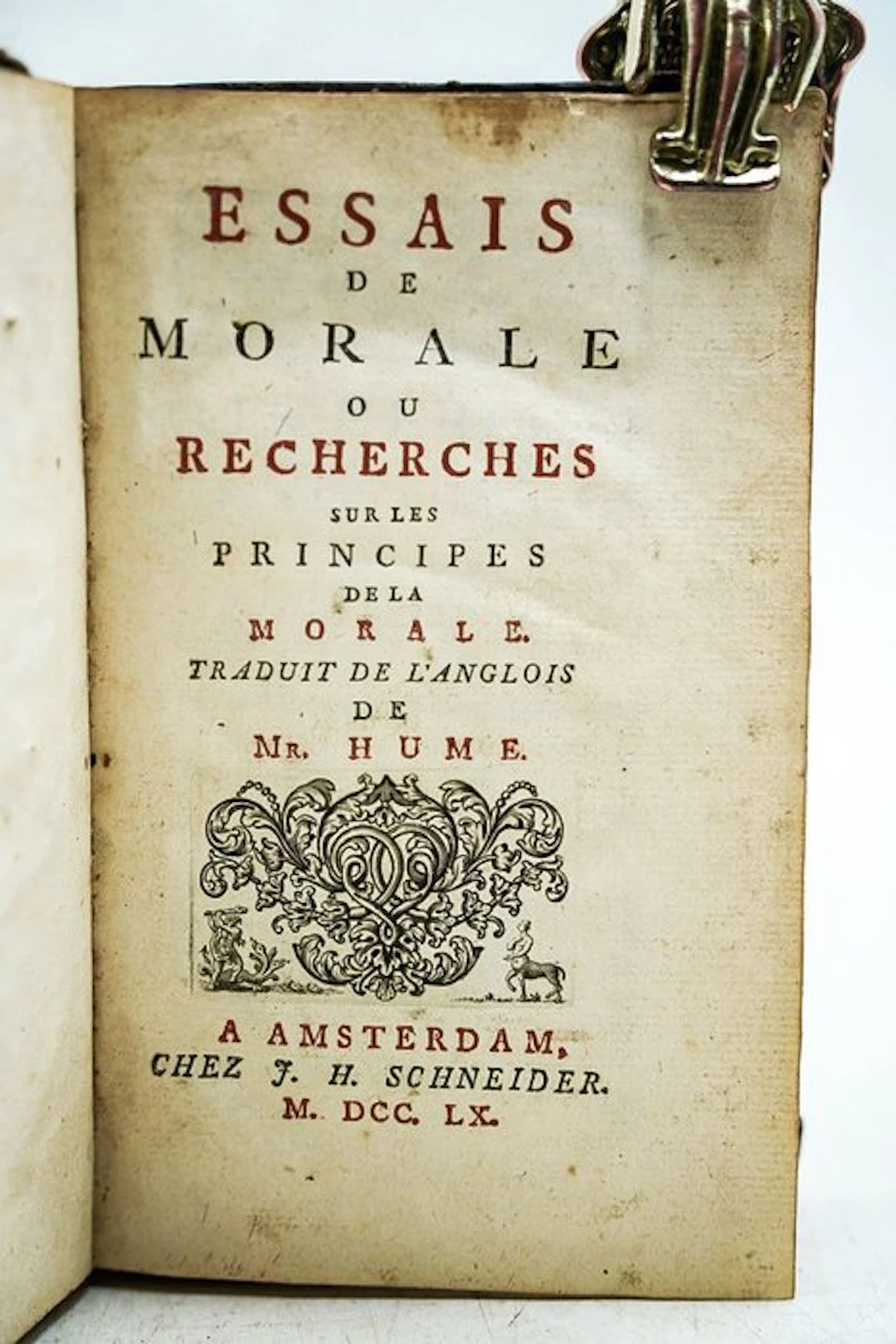 David Hume - Essais de morale ou recherches sur les...
