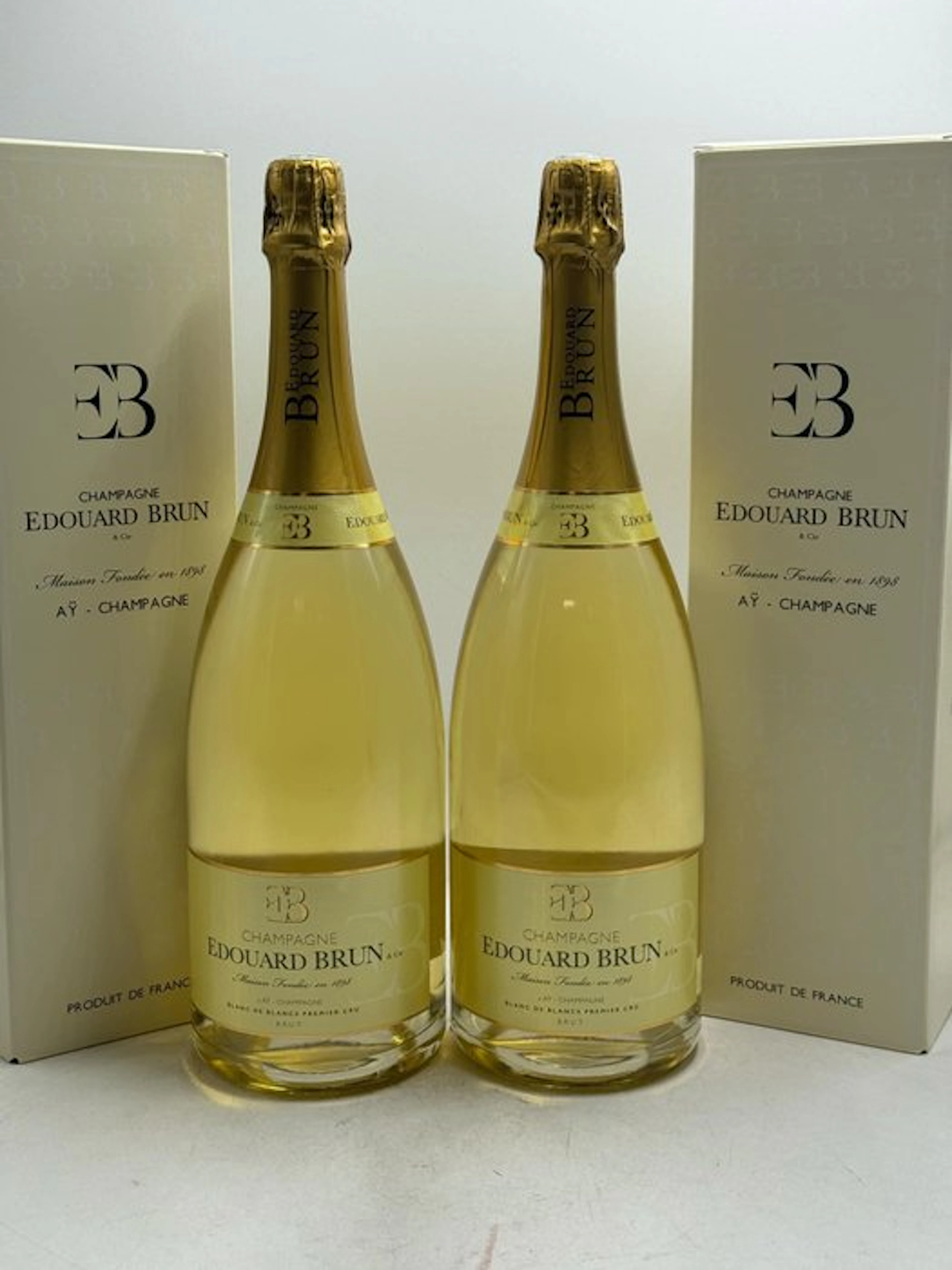 Edouard Brun - Champagne Blanc de Blancs, 1er Cru - 2 Magnums (1.5L)
