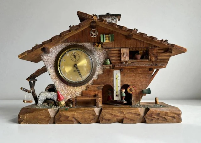 Weather station - Wood, Metal, Glass - Alpine Chalet Style